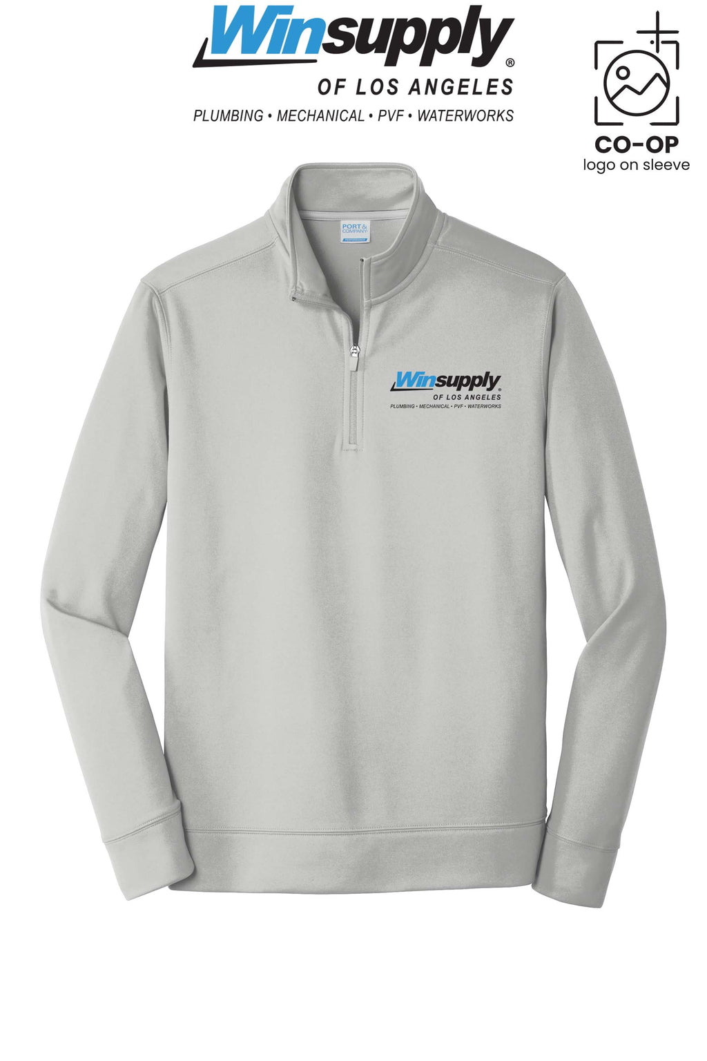 Port & Co™ Performance Fleece 1/4-Zip Pullover Sweatshirt - Winsupply of Los Angeles