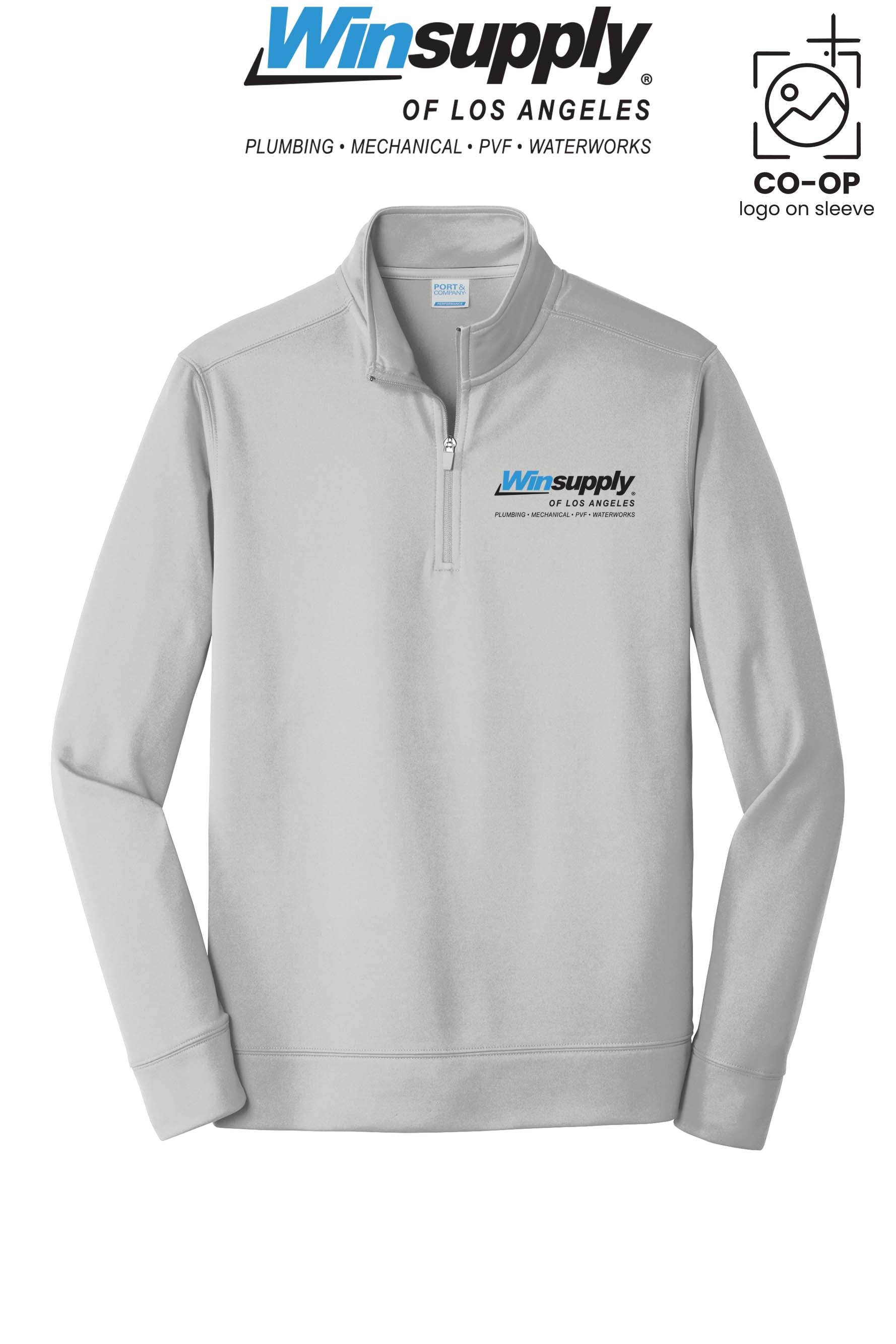 Port & Co™ Performance Fleece 1/4-Zip Pullover Sweatshirt - Winsupply of Los Angeles