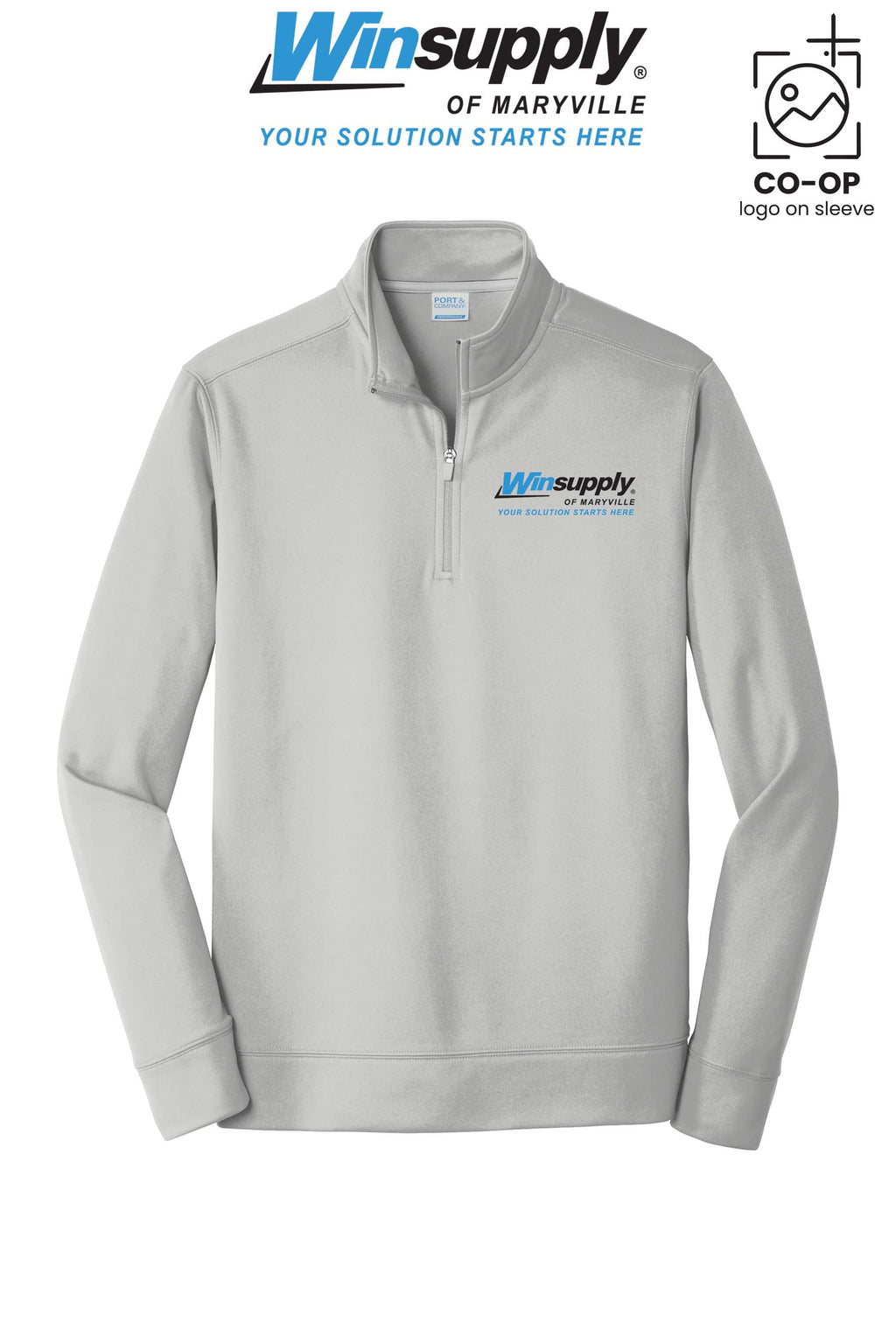 Port & Co™ Performance Fleece 1/4-Zip Pullover Sweatshirt - Winsupply of Maryville