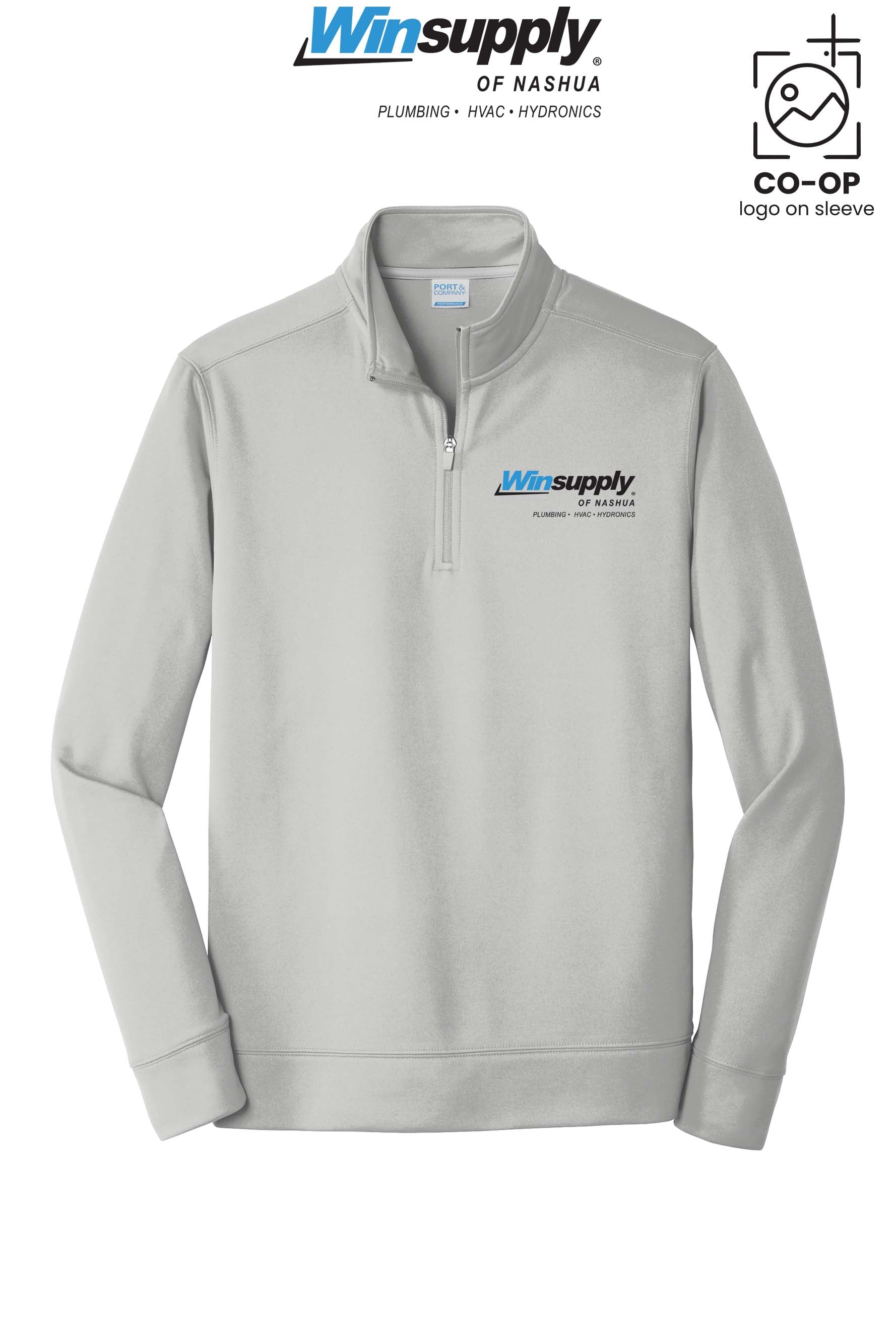 Port & Co™ Performance Fleece 1/4-Zip Pullover Sweatshirt - Winsupply of Nashua