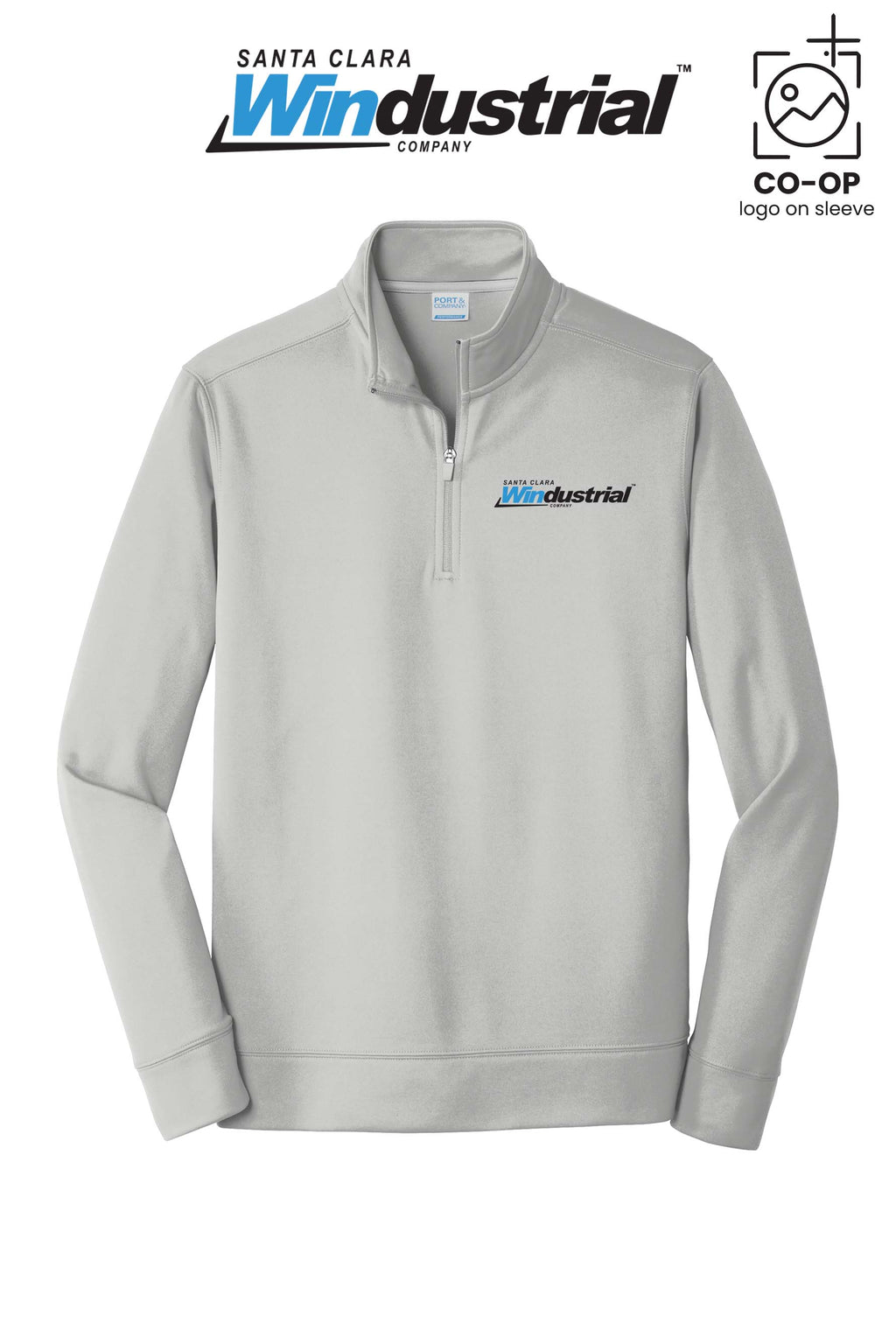 Port & Co™ Performance Fleece 1/4-Zip Pullover Sweatshirt - Santa Clara Windustrial