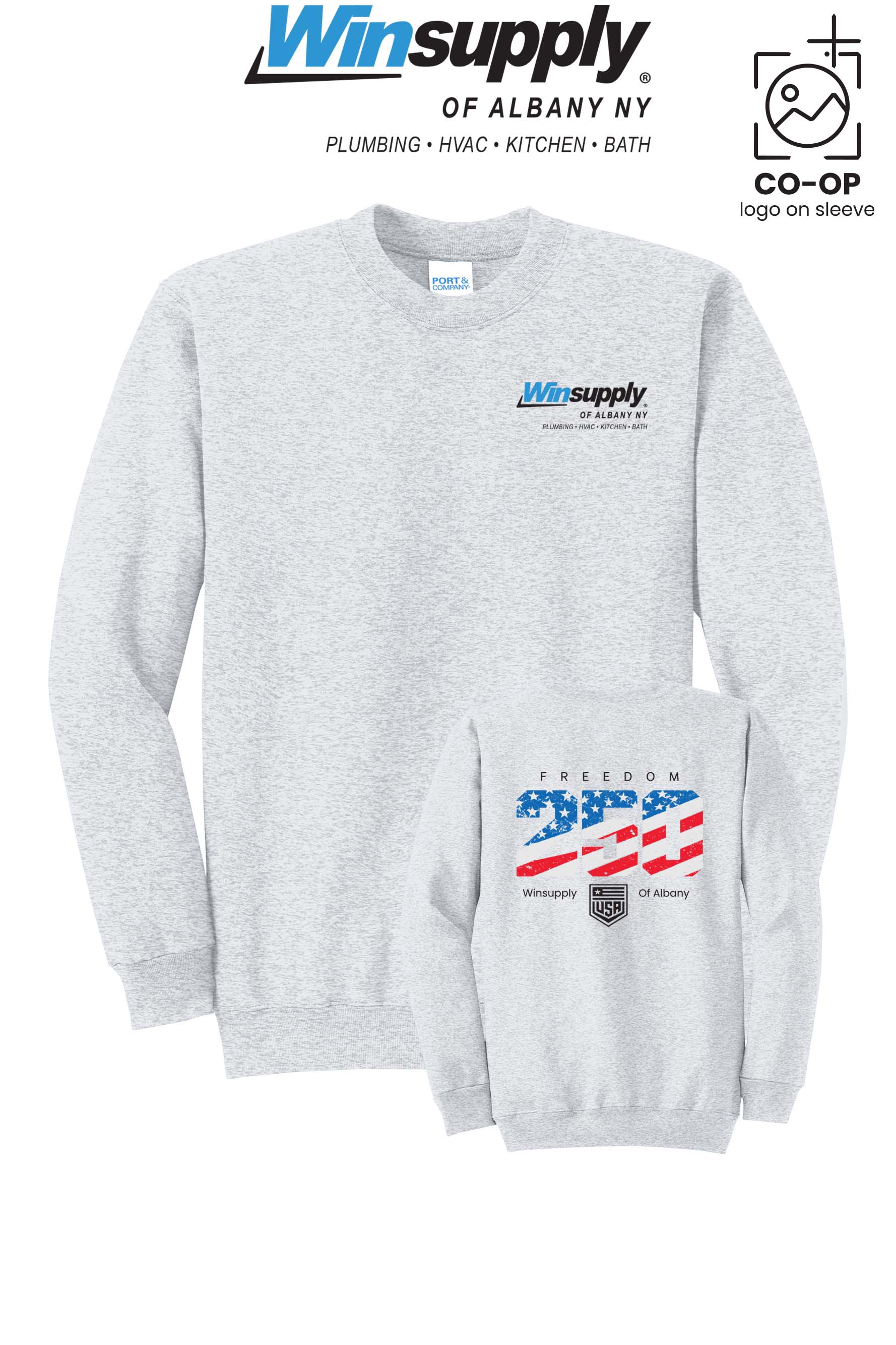 Port & Co™ Core Fleece Crewneck Sweatshirt - Winsupply of Albany NY
