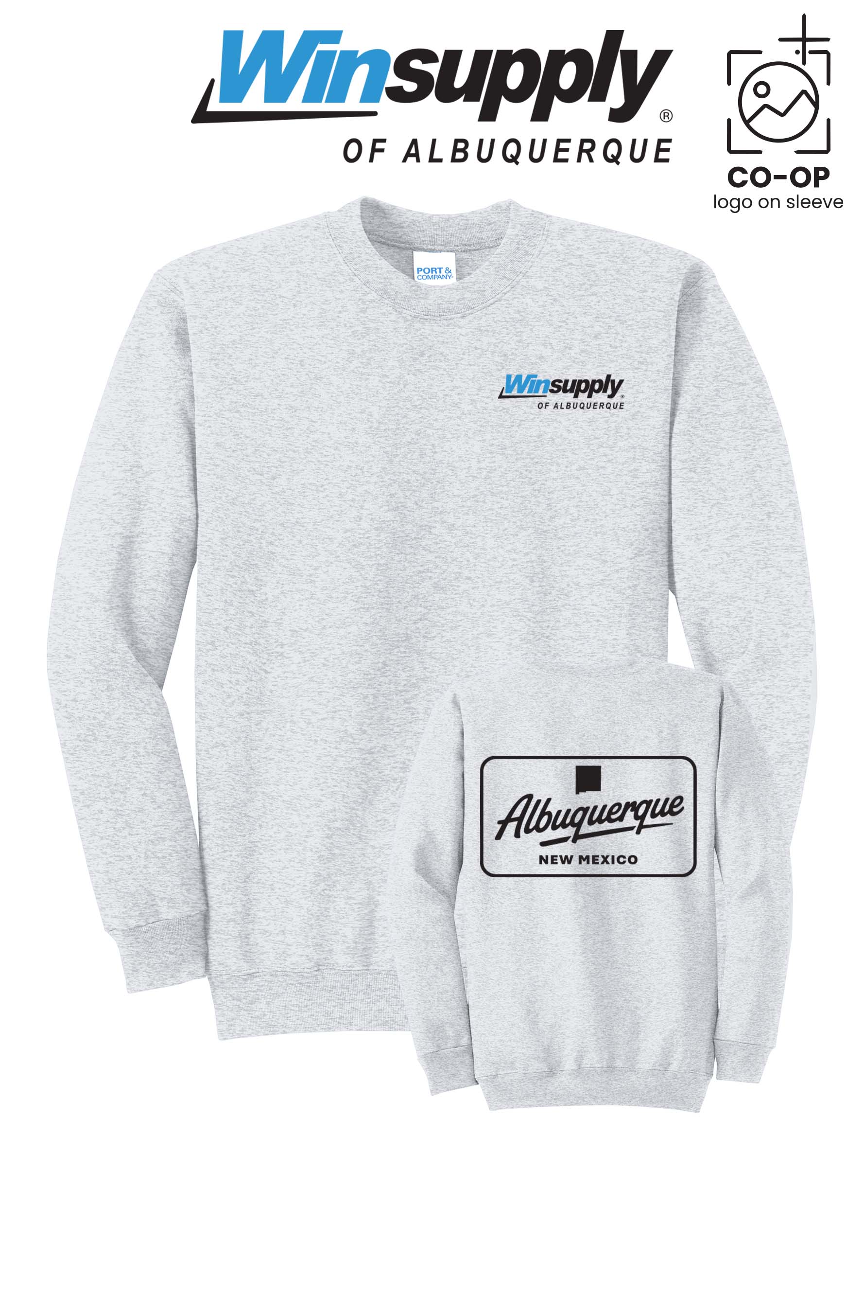 Port & Co™ Core Fleece Crewneck Sweatshirt - Winsupply of Albuquerque