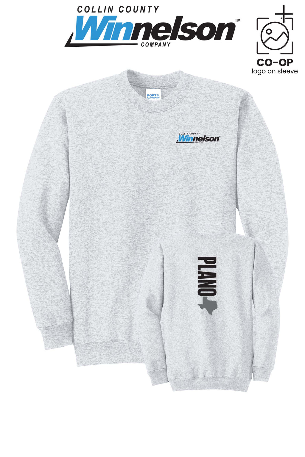 Port & Co™ Core Fleece Crewneck Sweatshirt - Collin County Winnelson