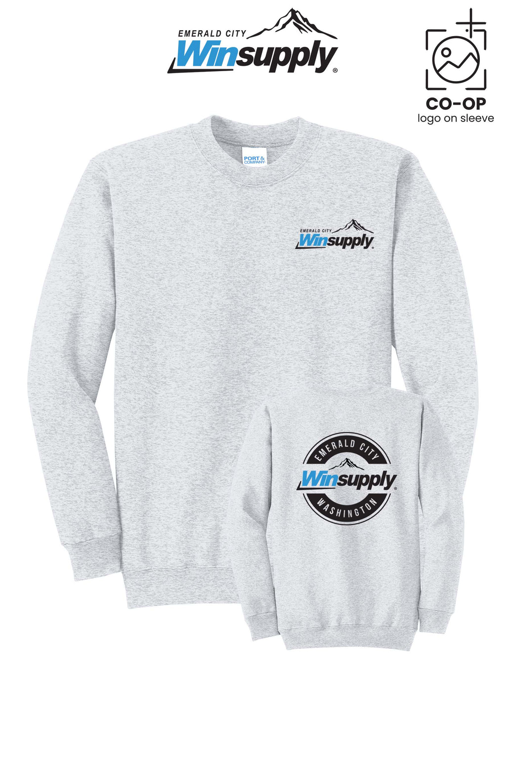 Port & Co™ Core Fleece Crewneck Sweatshirt - Winsupply Emerald City
