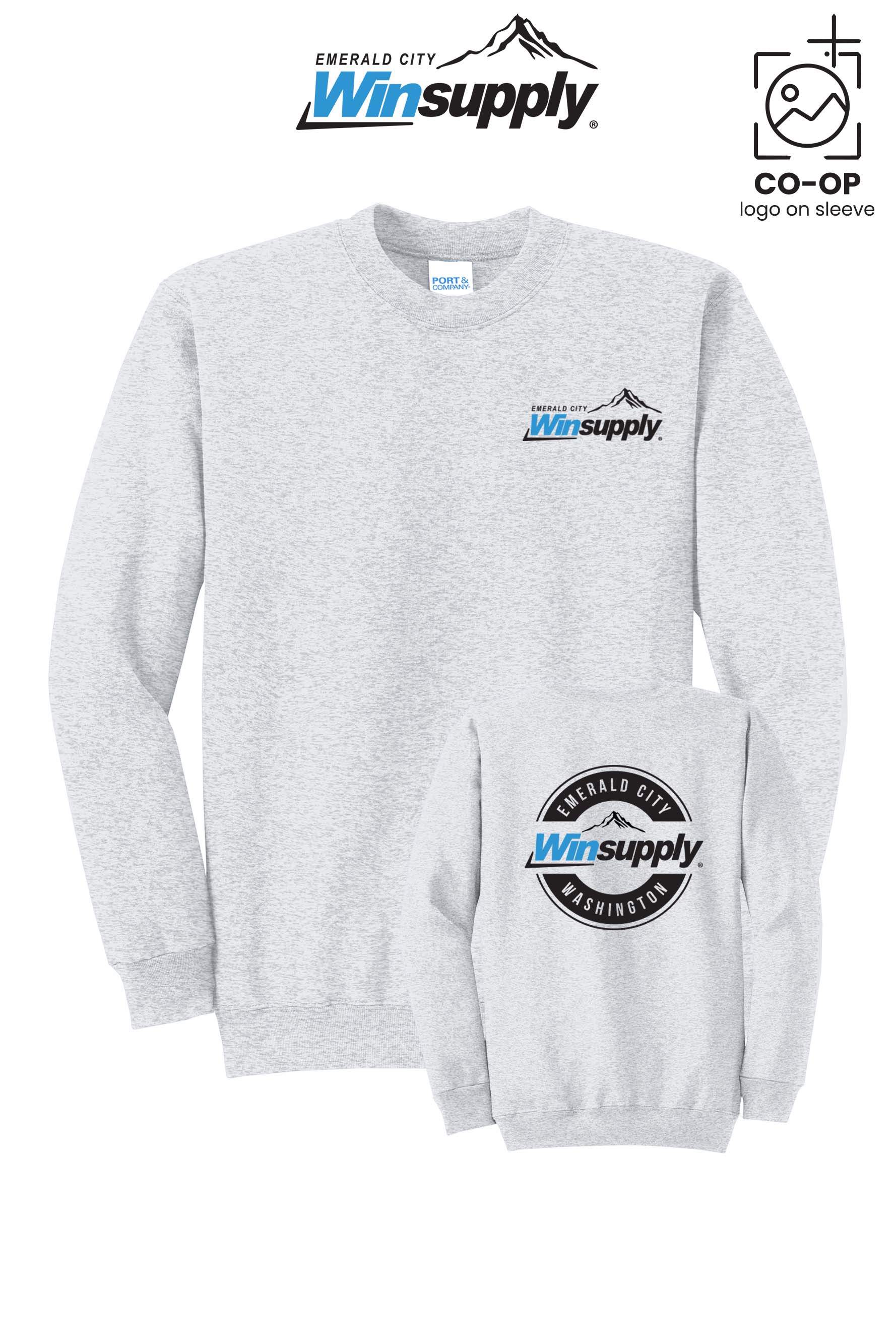 Port & Co™ Core Fleece Crewneck Sweatshirt - Winsupply Emerald City