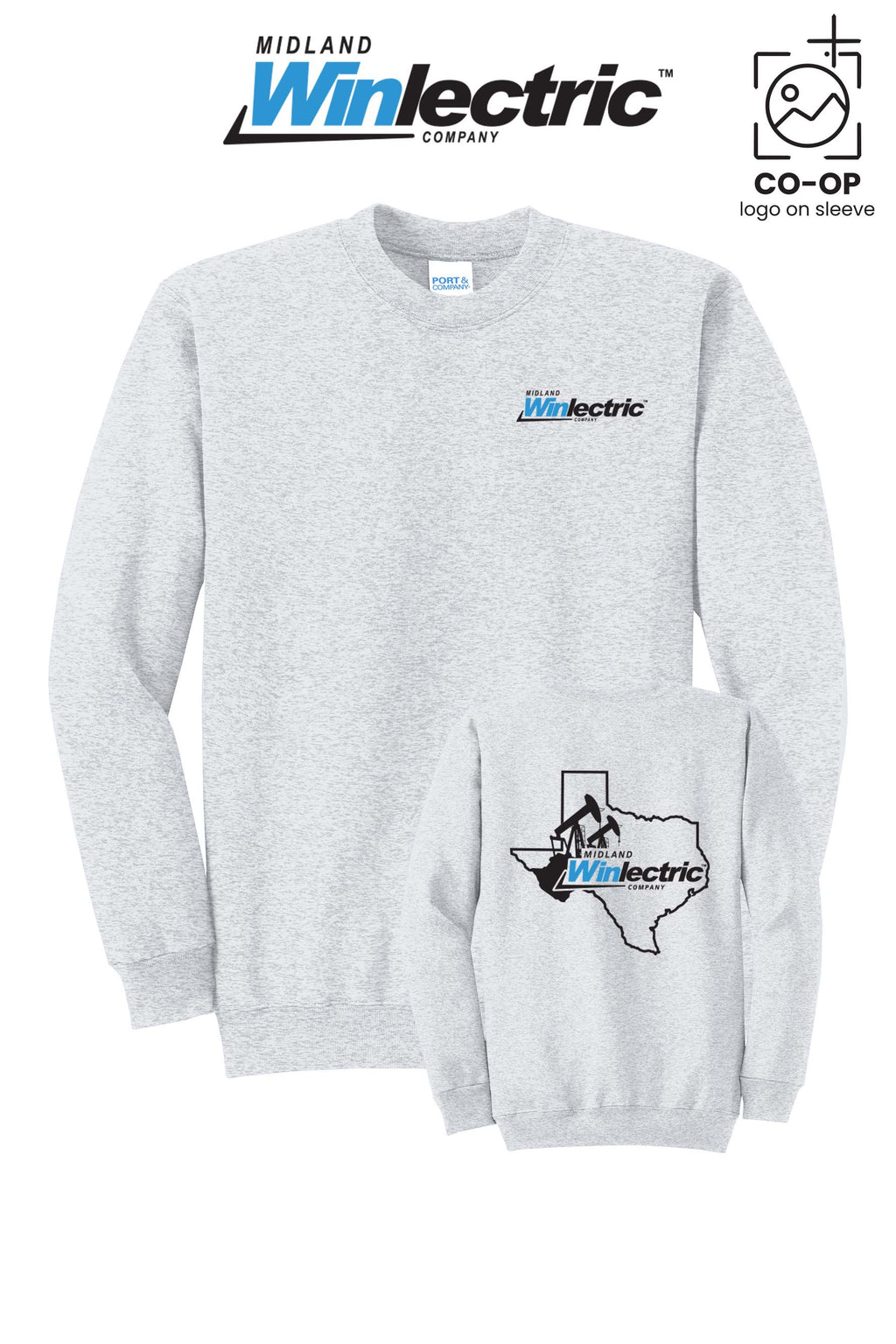 Port & Co™ Core Fleece Crewneck Sweatshirt - Winlectric of Midland