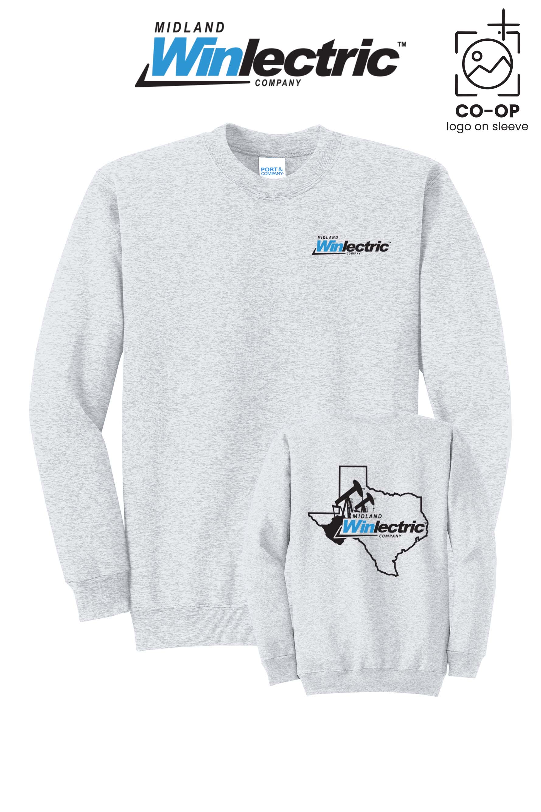 Port & Co™ Core Fleece Crewneck Sweatshirt - Winlectric of Midland