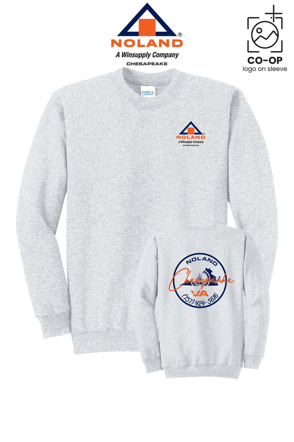 Port & Co™ Core Fleece Crewneck Sweatshirt - Noland Company Chesapeake