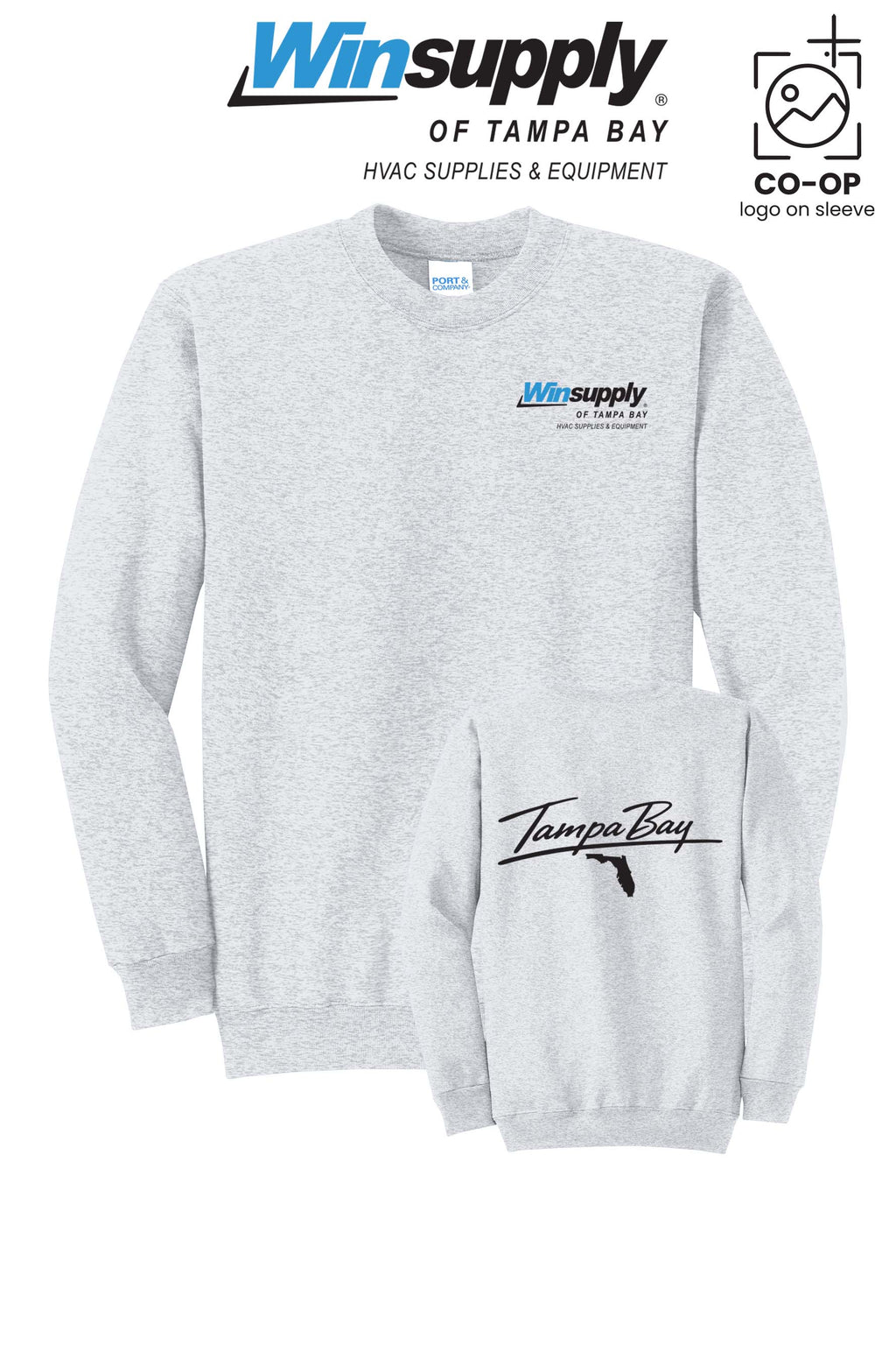 Port & Co™ Core Fleece Crewneck Sweatshirt - Winsupply of Tampa Bay