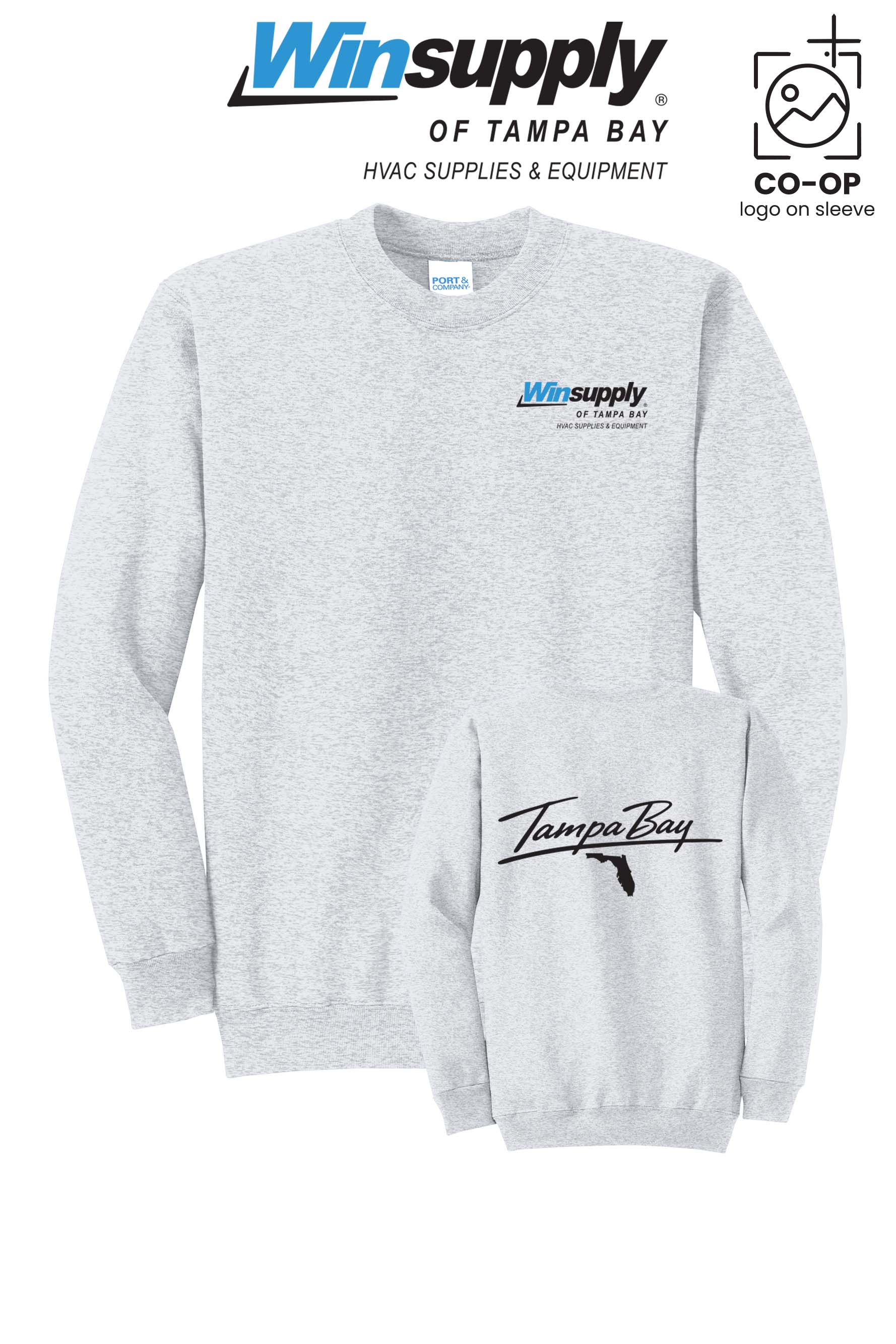 Port & Co™ Core Fleece Crewneck Sweatshirt - Winsupply of Tampa Bay