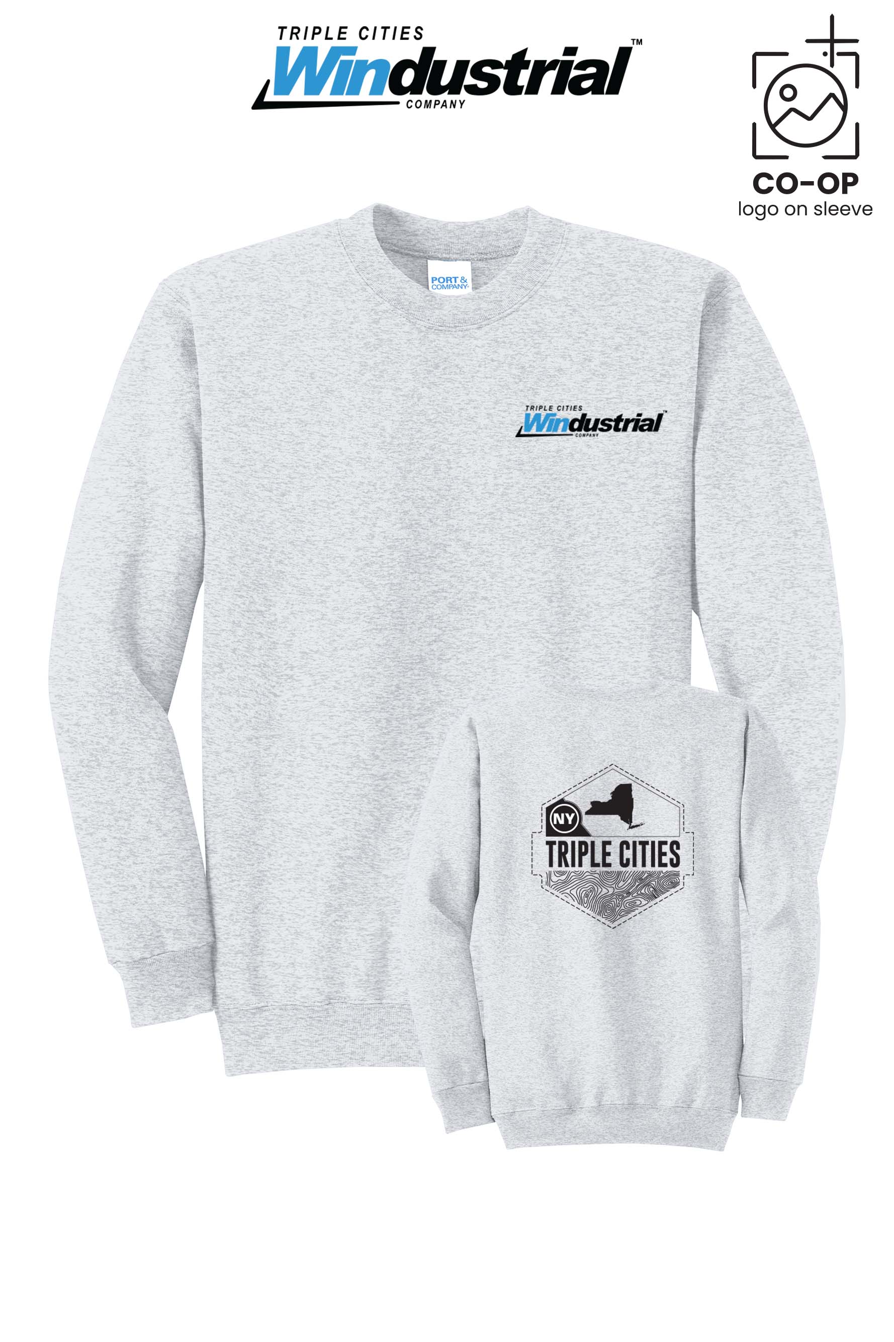 Port & Co™ Core Fleece Crewneck Sweatshirt - Windustrial Triple Cities