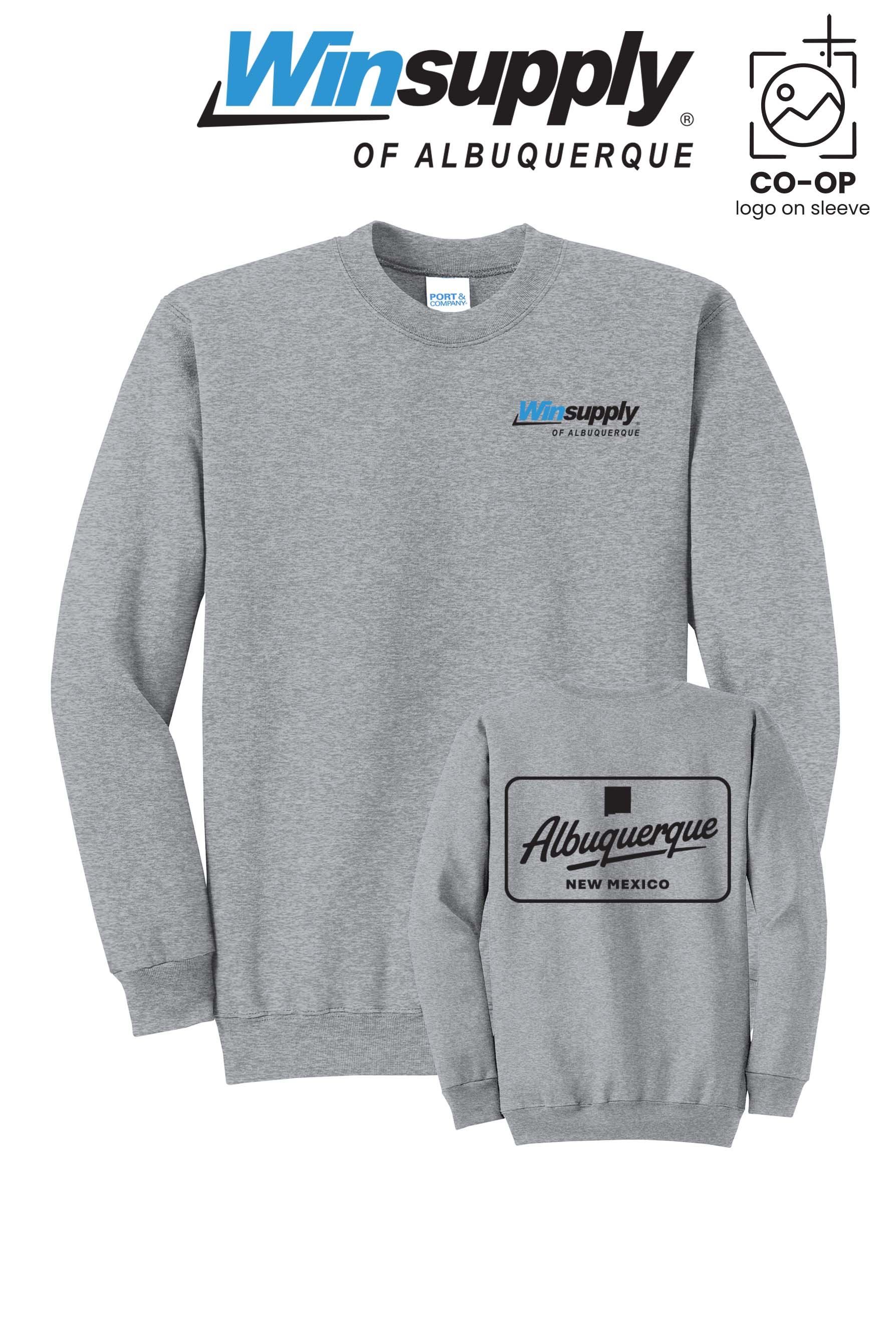 Port & Co™ Core Fleece Crewneck Sweatshirt - Winsupply of Albuquerque