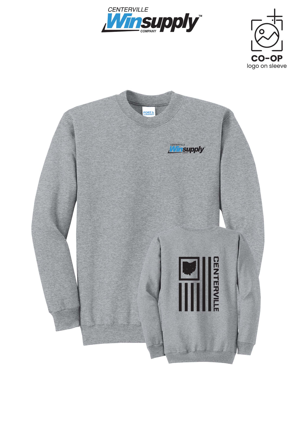 Port & Co™ Core Fleece Crewneck Sweatshirt - Winsupply Centerville OH