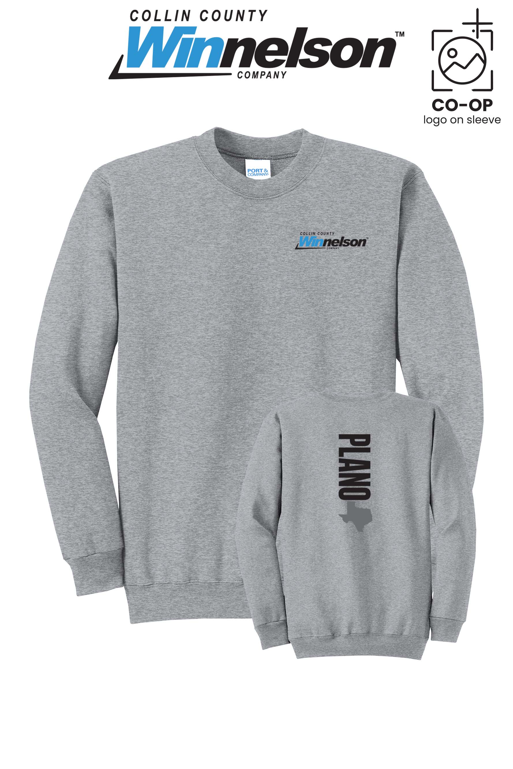 Port & Co™ Core Fleece Crewneck Sweatshirt - Collin County Winnelson