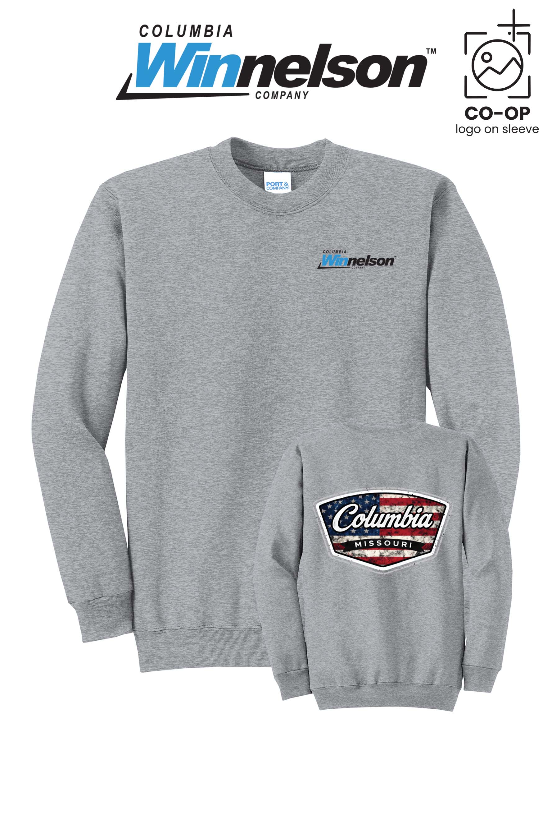 Port & Co™ Core Fleece Crewneck Sweatshirt - Columbia MO Winnelson