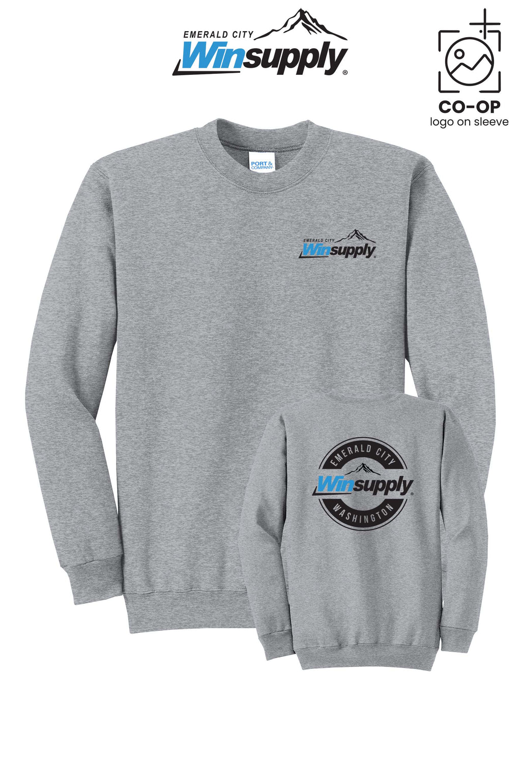 Port & Co™ Core Fleece Crewneck Sweatshirt - Winsupply Emerald City
