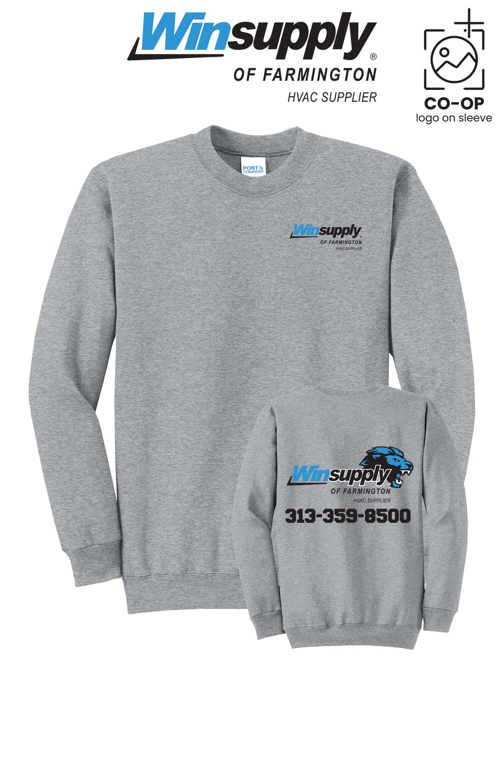 Port & Co™ Core Fleece Crewneck Sweatshirt - Winsupply of Farmington