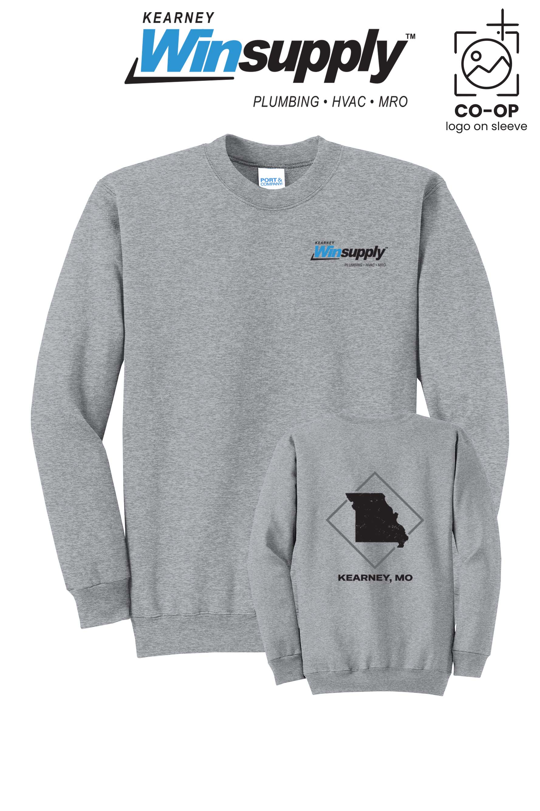 Port & Co™ Core Fleece Crewneck Sweatshirt - Kearney Winsupply