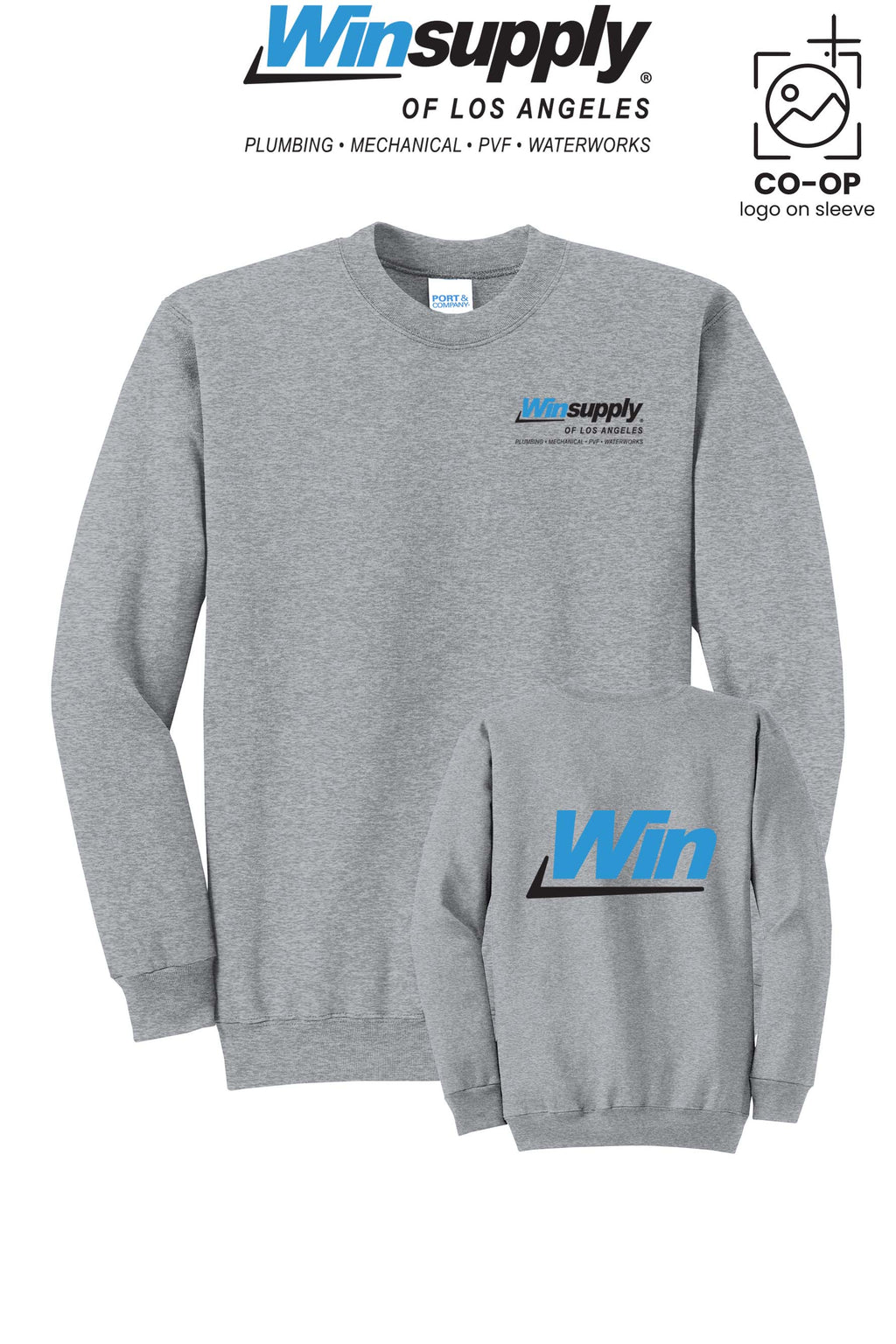Port & Co™ Core Fleece Crewneck Sweatshirt - Winsupply of Los Angeles