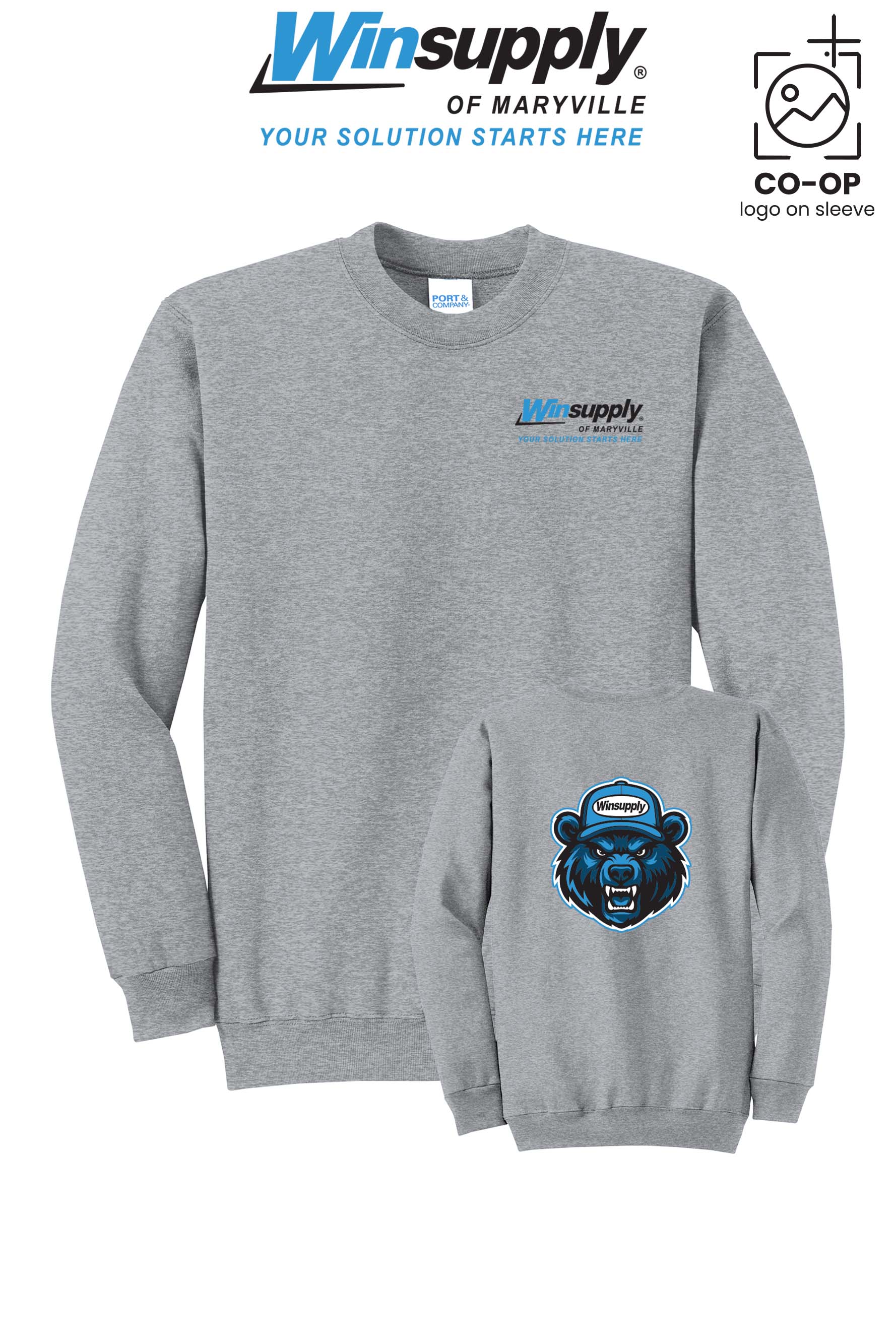 Port & Co™ Core Fleece Crewneck Sweatshirt - Winsupply of Maryville