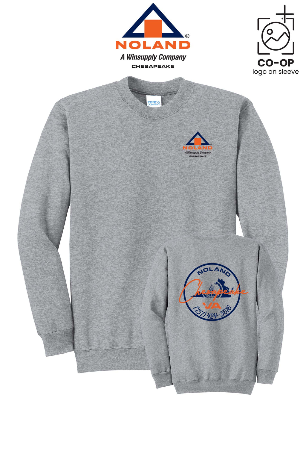 Port & Co™ Core Fleece Crewneck Sweatshirt - Noland Company Chesapeake