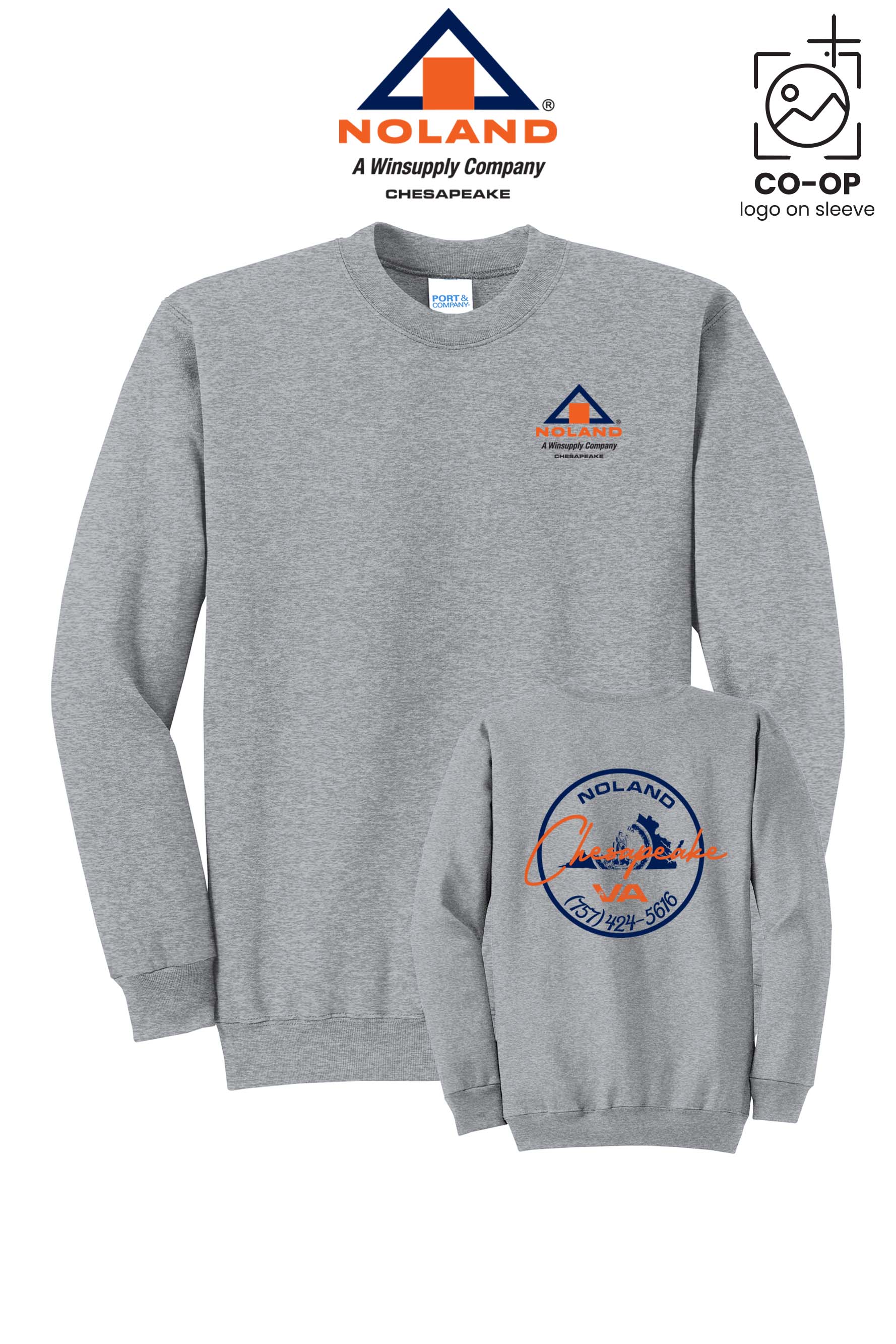 Port & Co™ Core Fleece Crewneck Sweatshirt - Noland Company Chesapeake