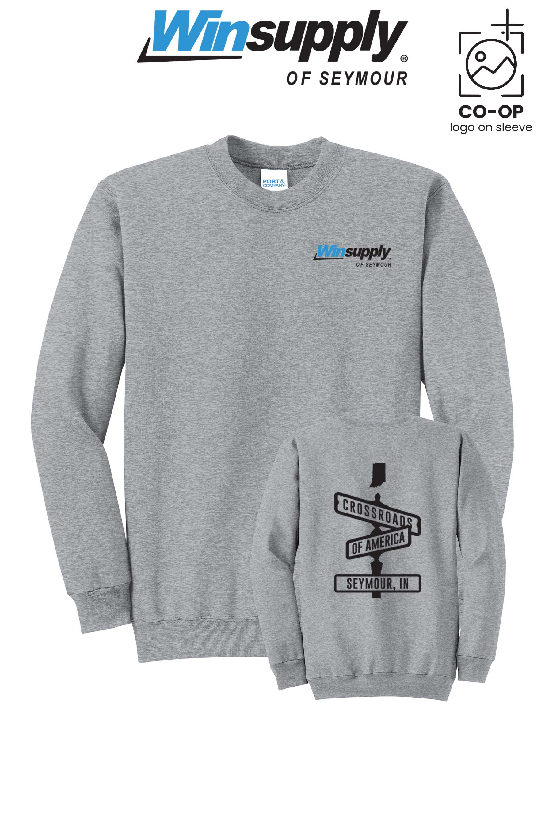 Port & Co™ Core Fleece Crewneck Sweatshirt - Winsupply of Seymour IN