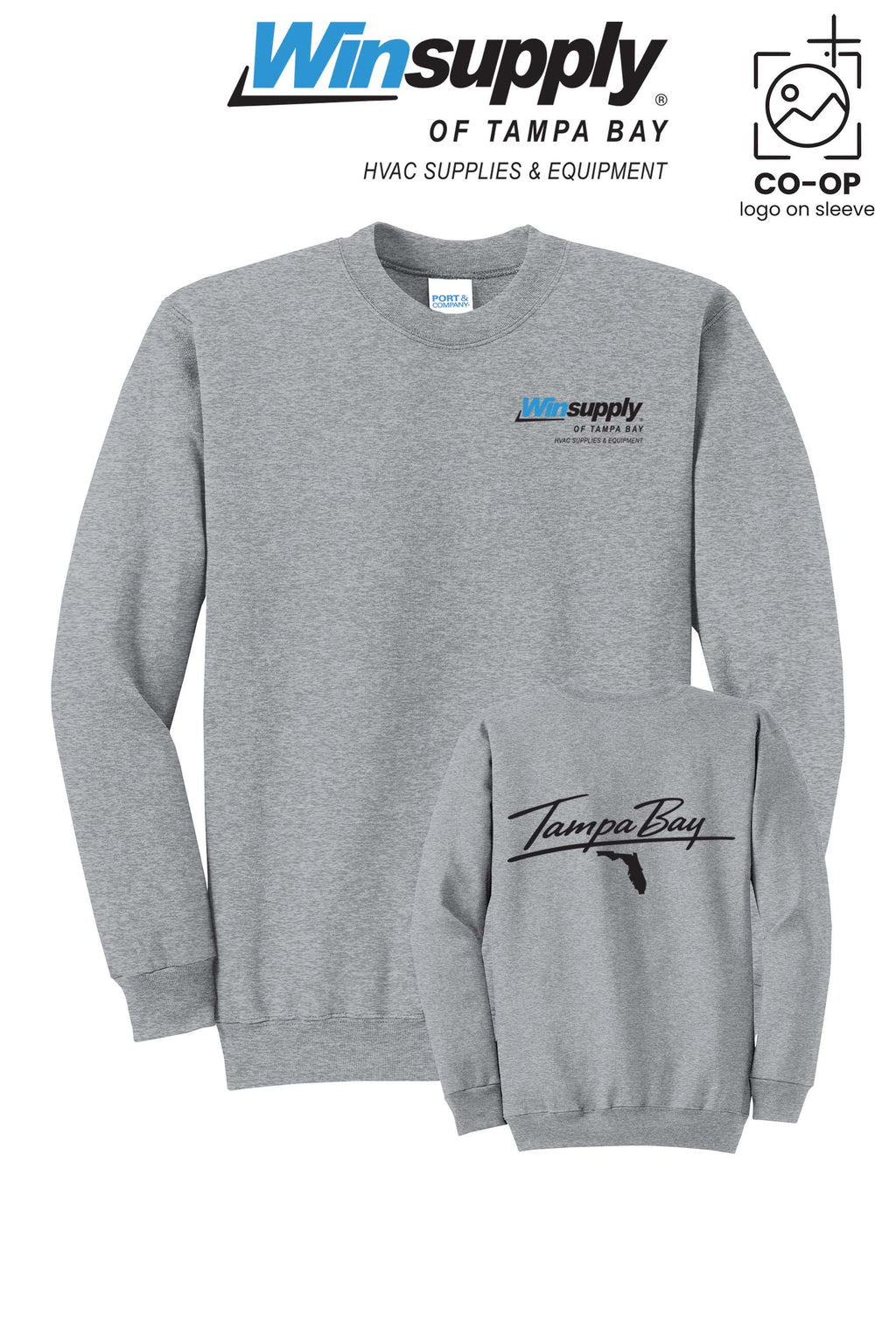 Port & Co™ Core Fleece Crewneck Sweatshirt - Winsupply of Tampa Bay