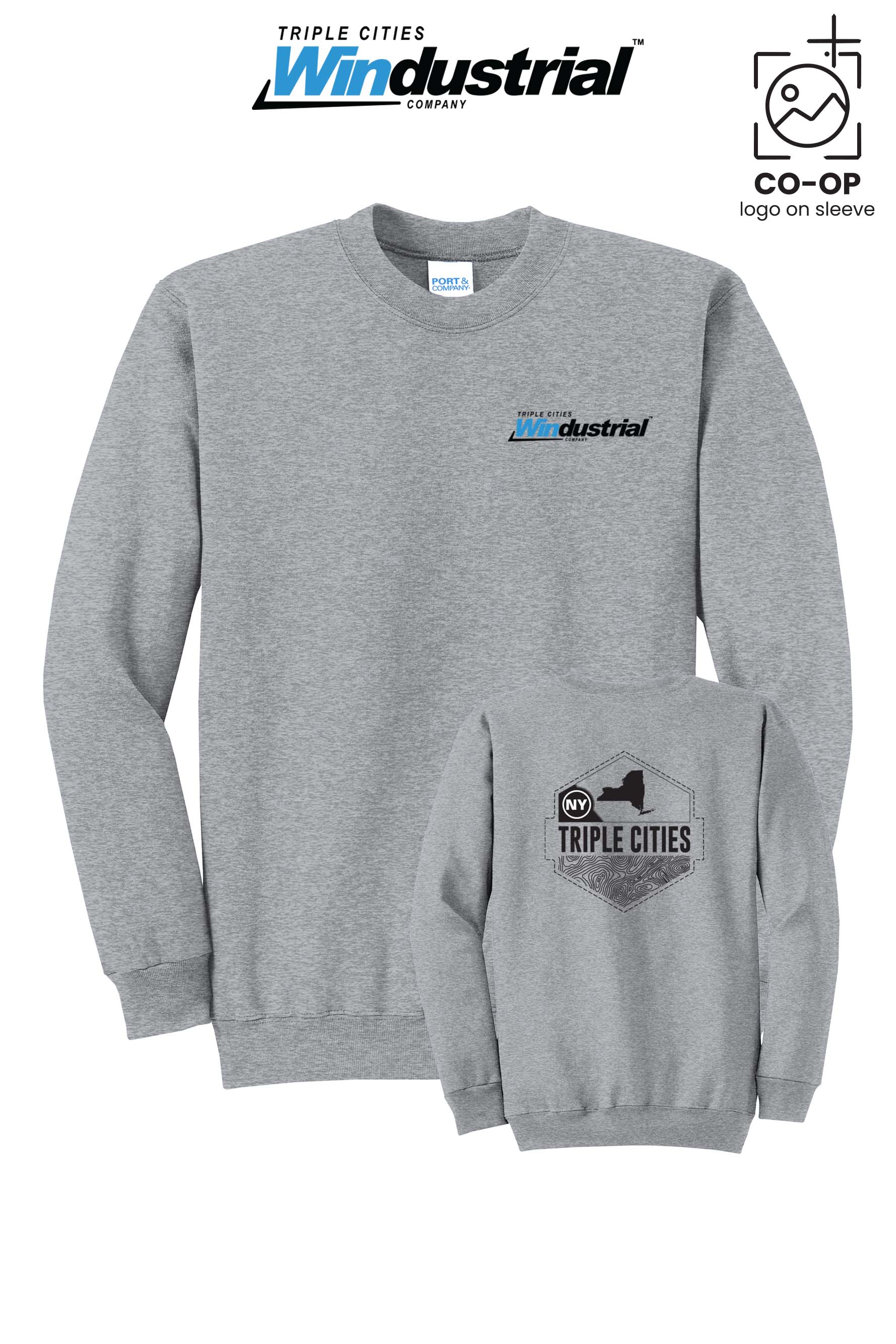 Port & Co™ Core Fleece Crewneck Sweatshirt - Windustrial Triple Cities