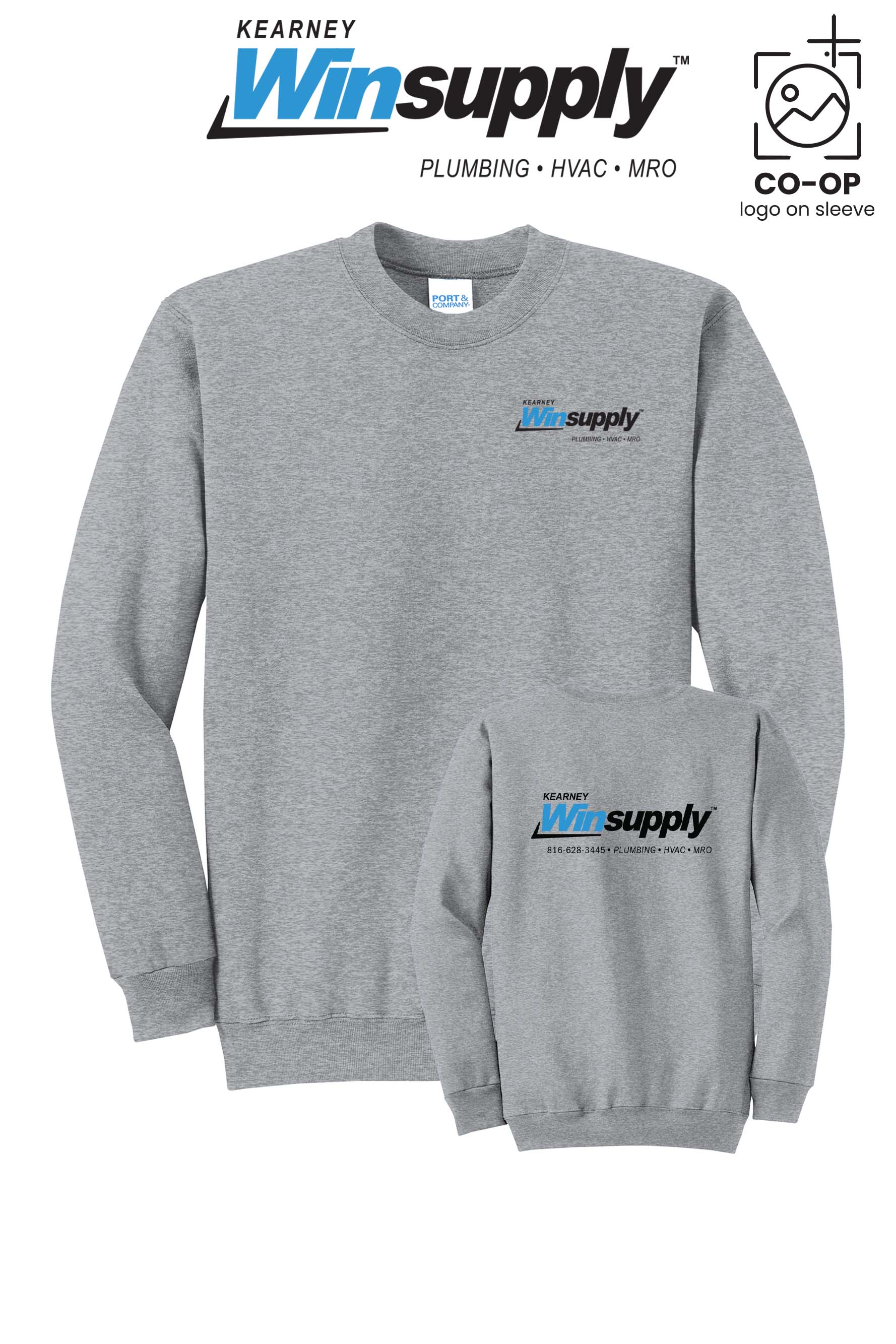 Port & Co™ Core Fleece Crewneck Sweatshirt - Kearney Winsupply