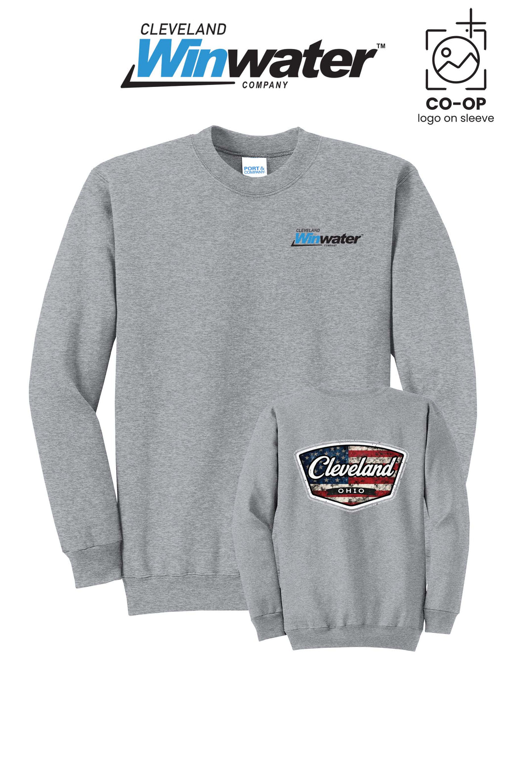 Port & Co™ Core Fleece Crewneck Sweatshirt - Winwater of Cleveland
