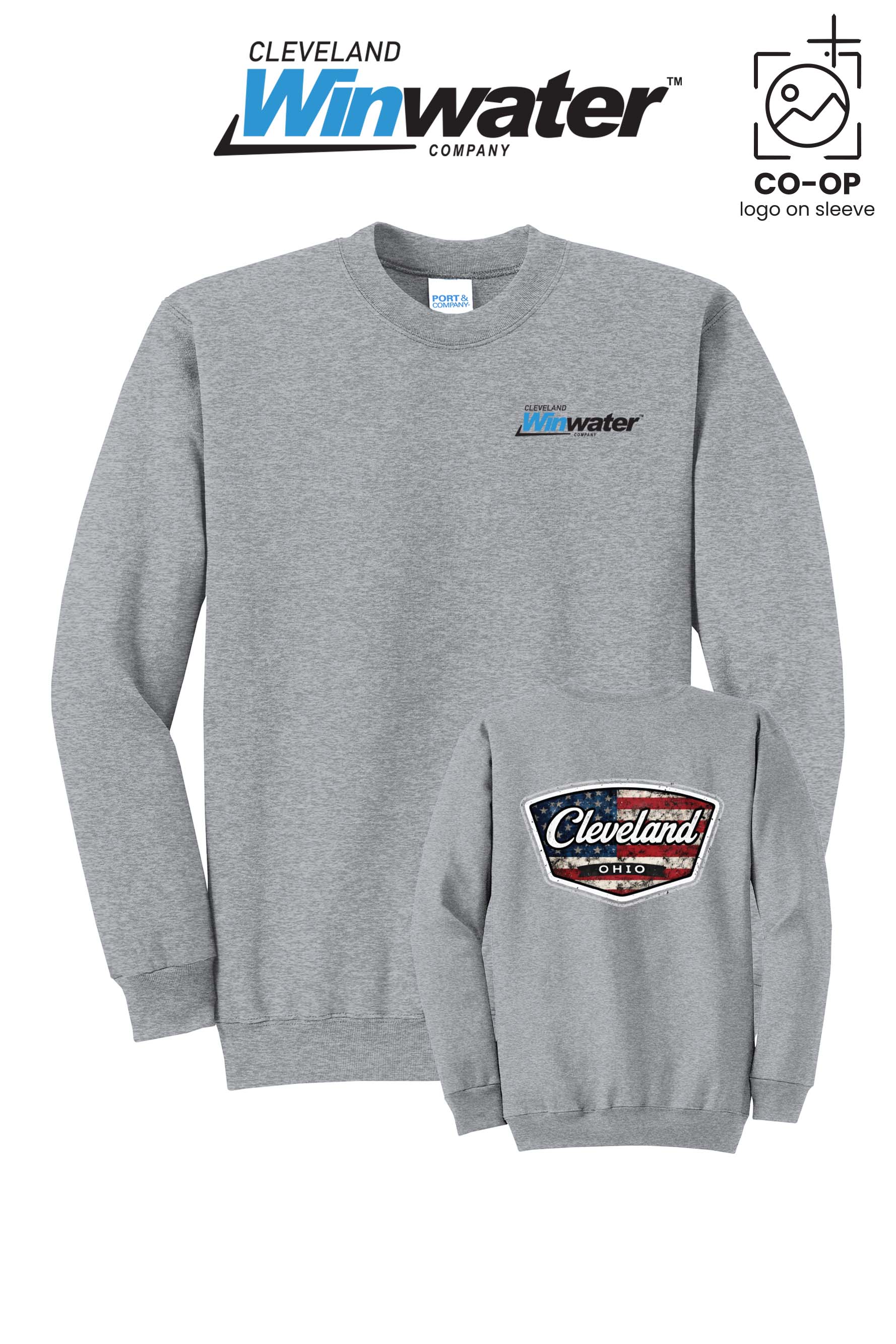 Port & Co™ Core Fleece Crewneck Sweatshirt - Winwater of Cleveland