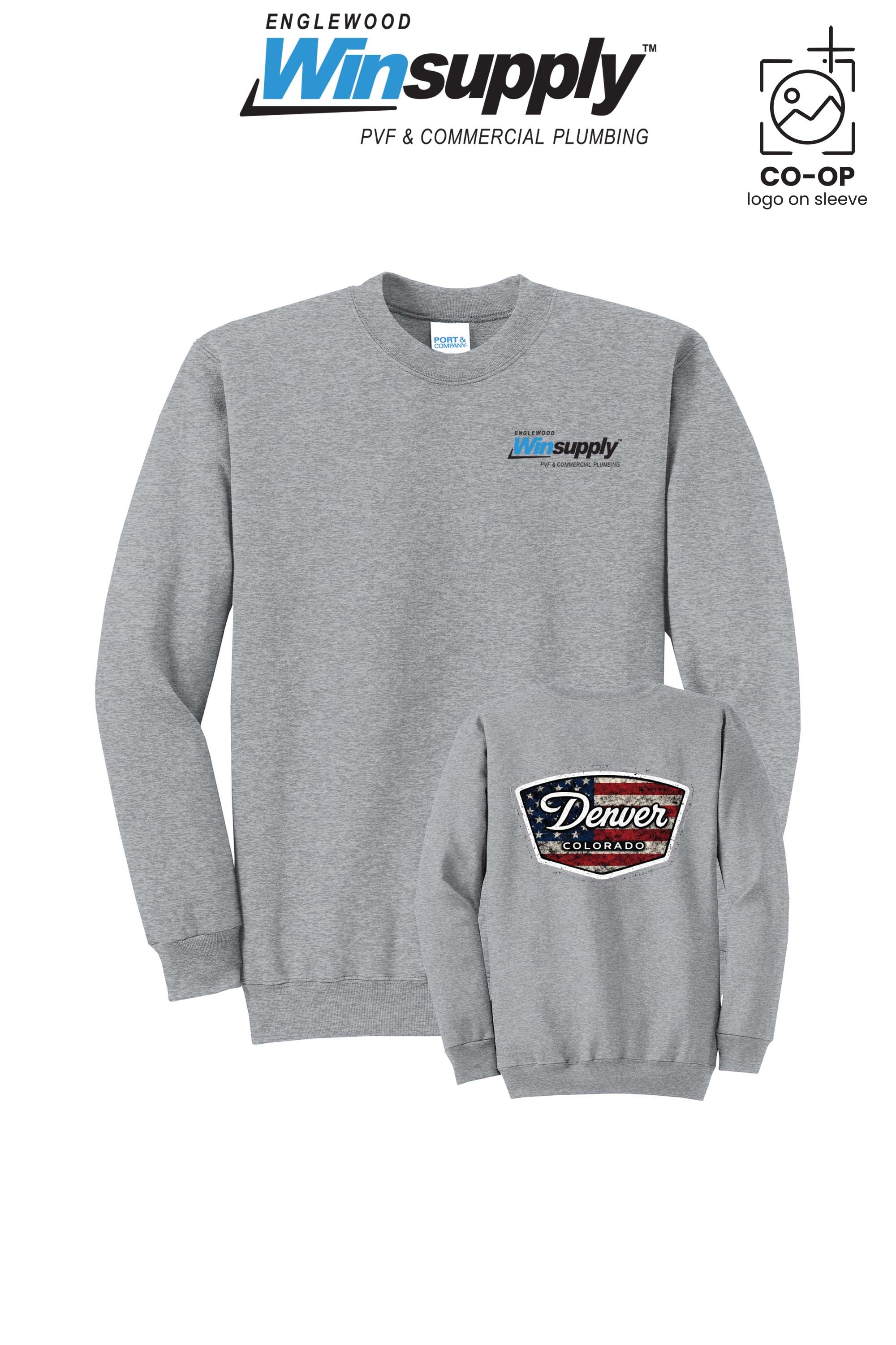 Port & Co™ Core Fleece Crewneck Sweatshirt - Englewood Winsupply