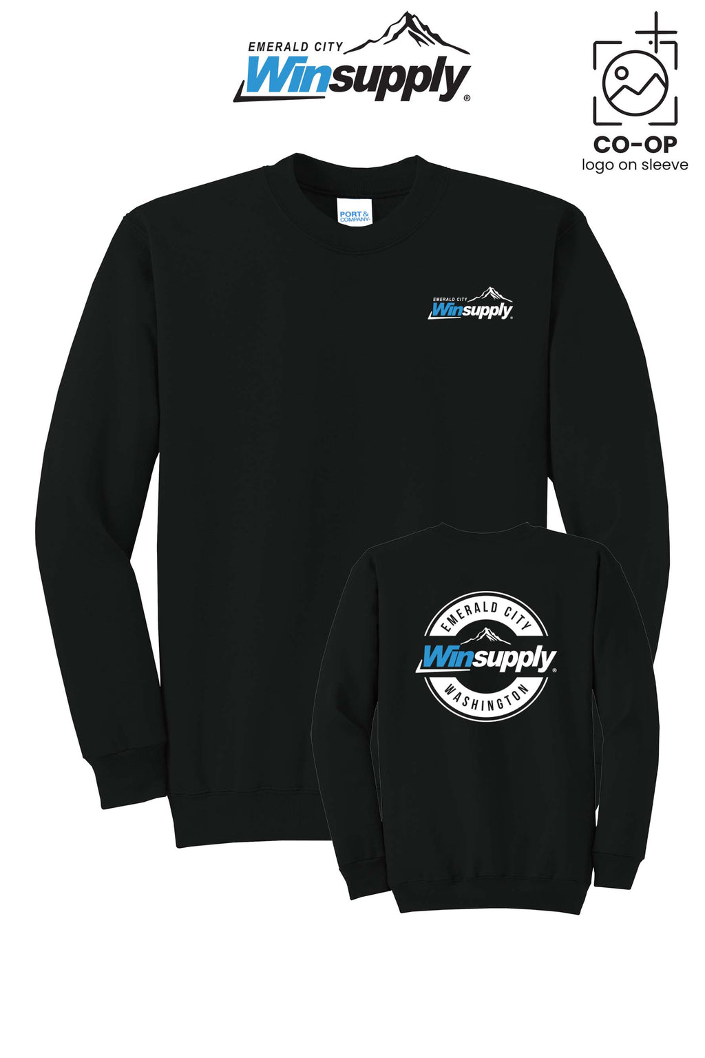 Port & Co™ Core Fleece Crewneck Sweatshirt - Winsupply Emerald City