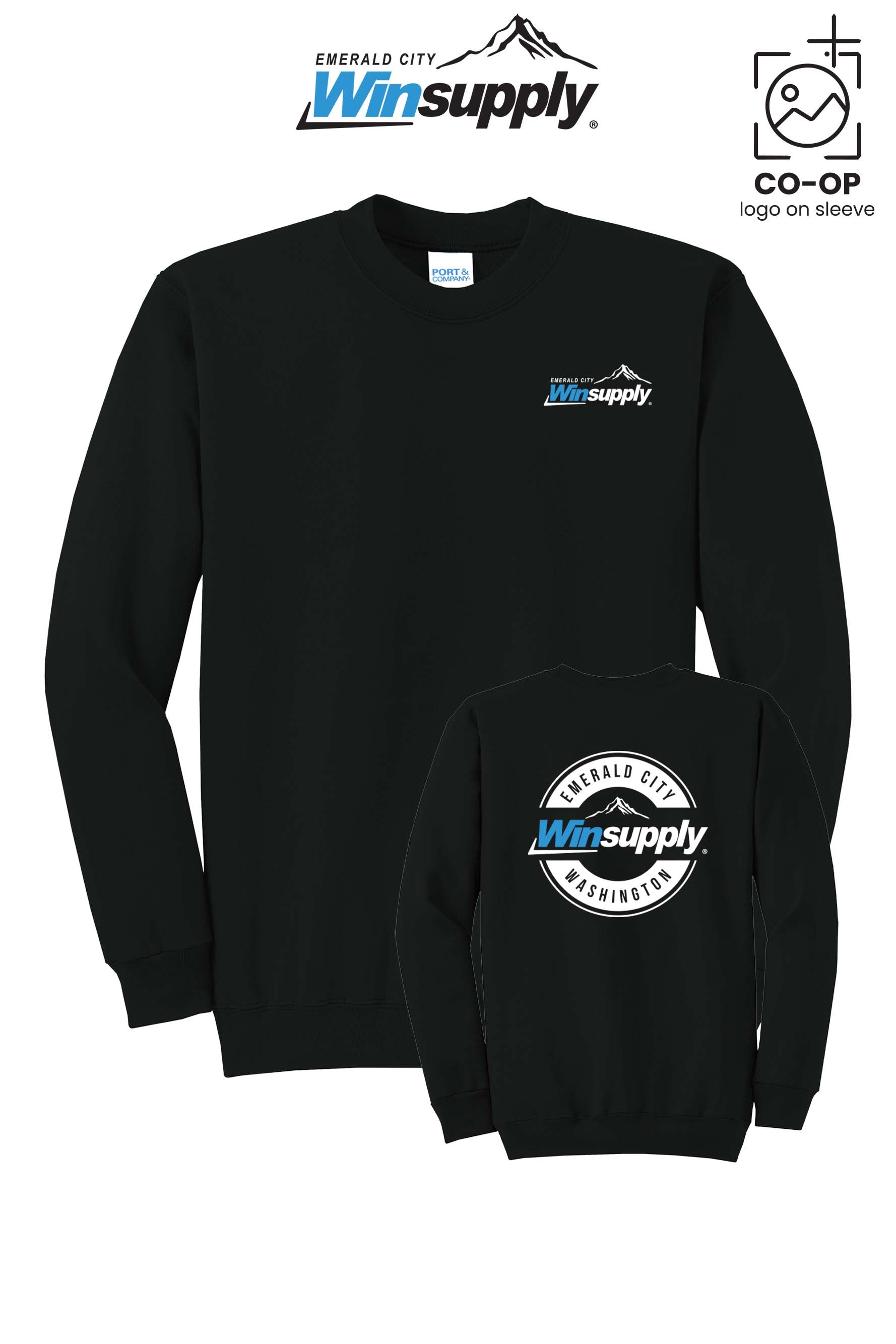 Port & Co™ Core Fleece Crewneck Sweatshirt - Winsupply Emerald City