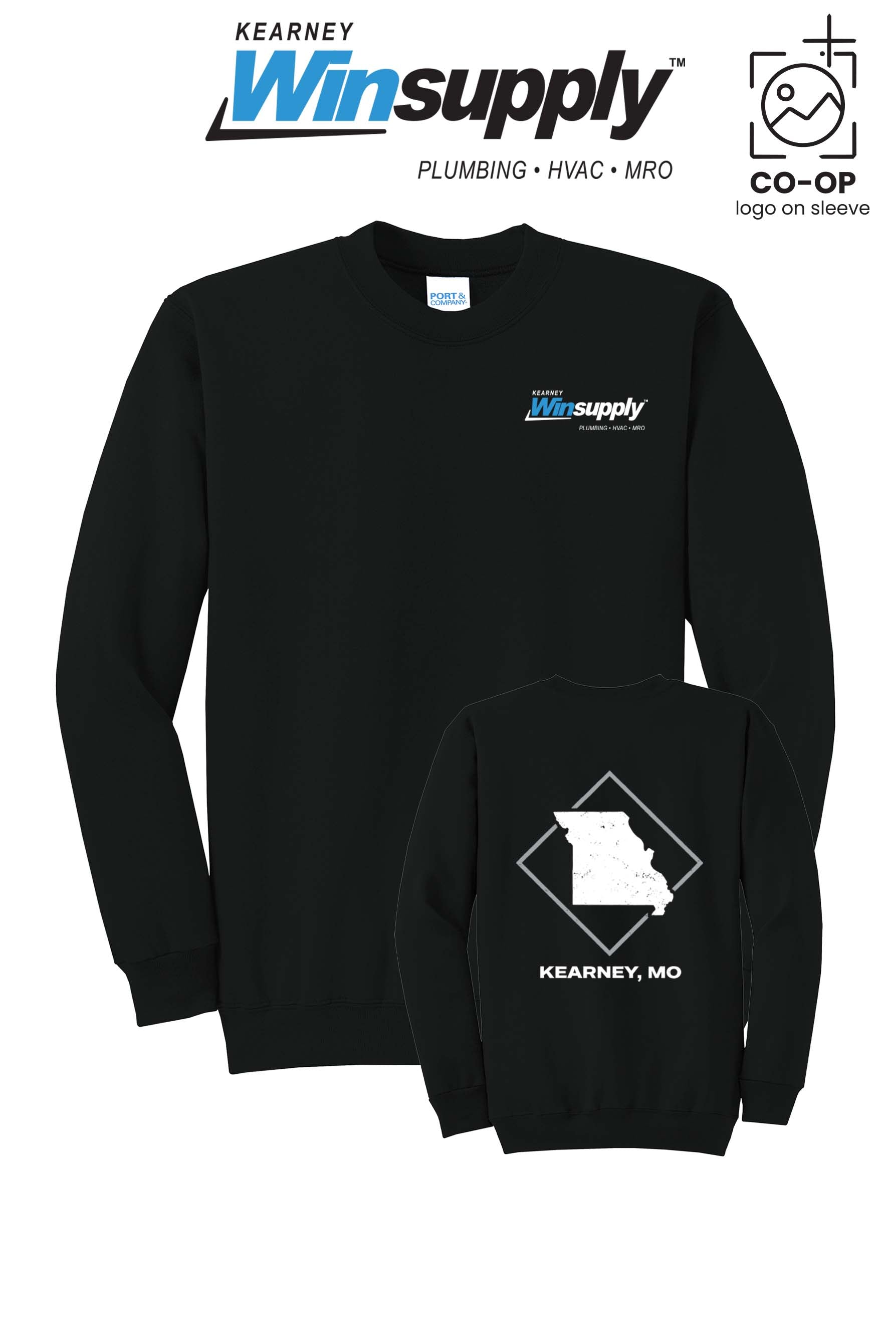 Port & Co™ Core Fleece Crewneck Sweatshirt - Kearney Winsupply