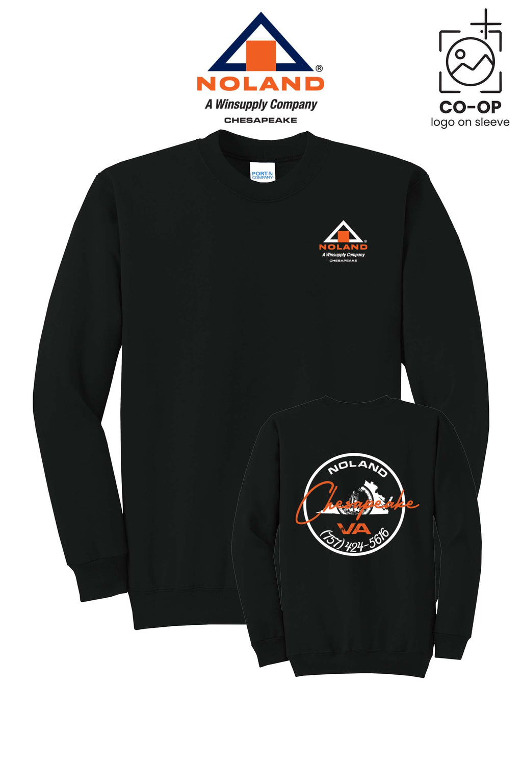 Port & Co™ Core Fleece Crewneck Sweatshirt - Noland Company Chesapeake