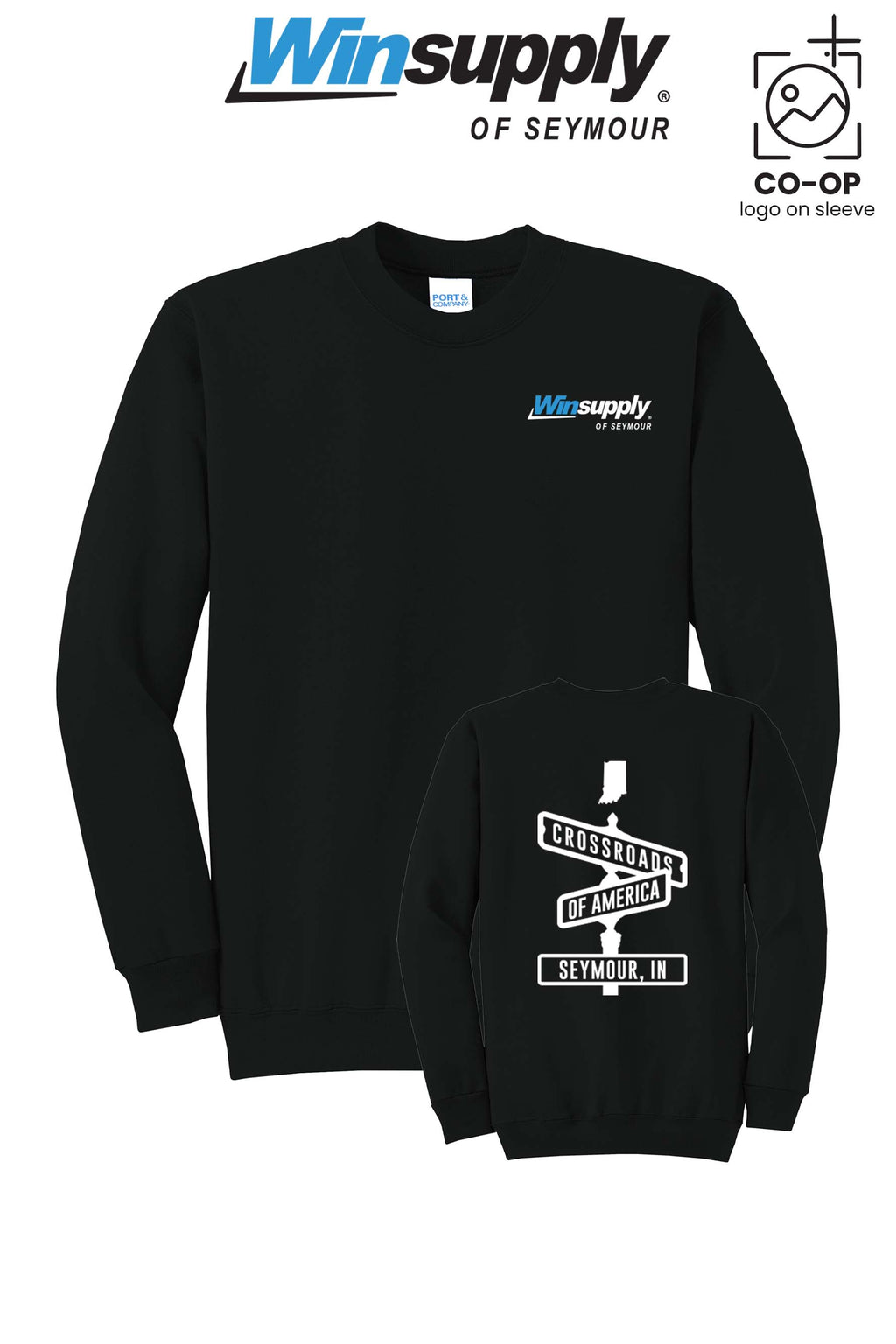 Port & Co™ Core Fleece Crewneck Sweatshirt - Winsupply of Seymour IN