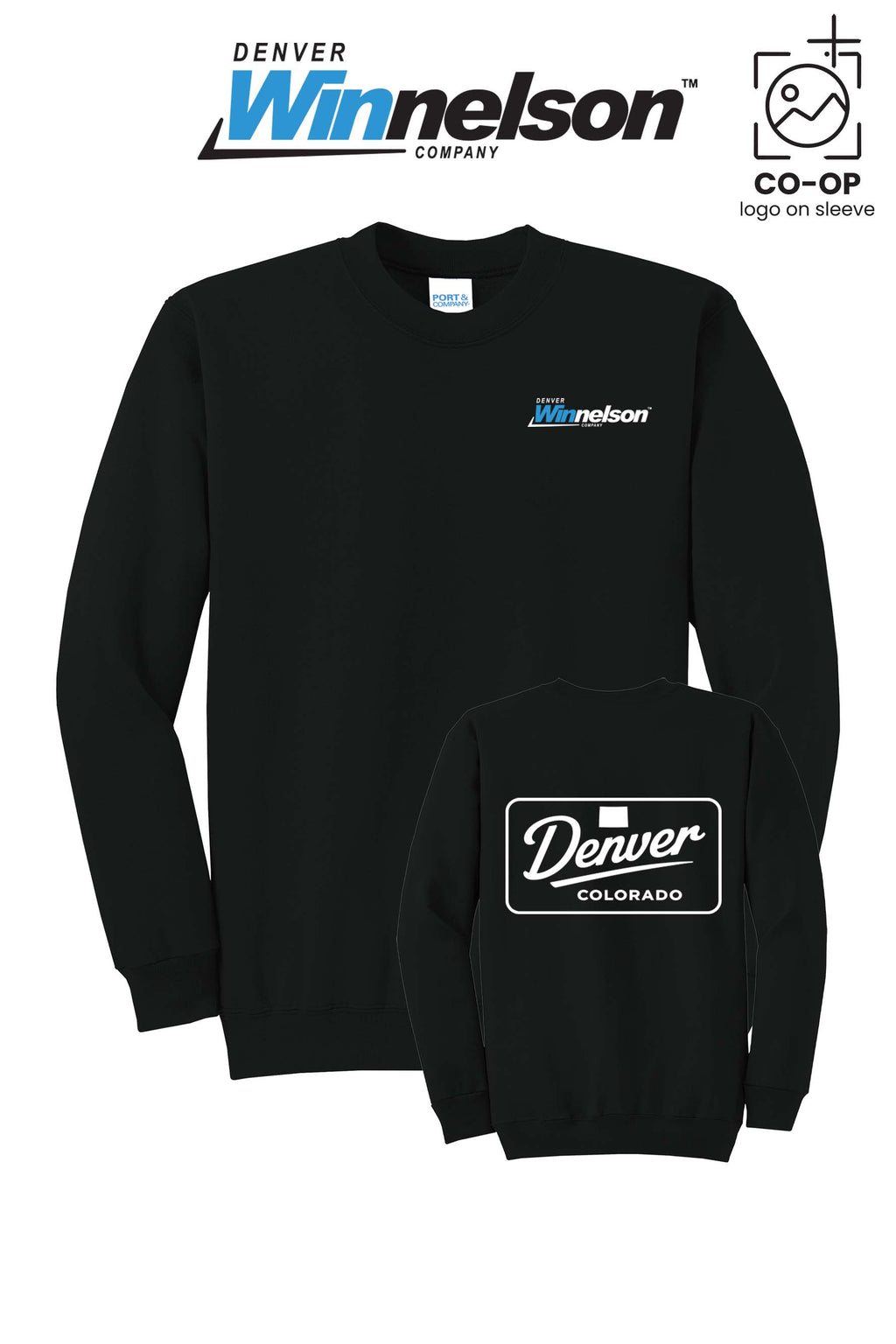 Port & Co™ Core Fleece Crewneck Sweatshirt - Denver Winnelson