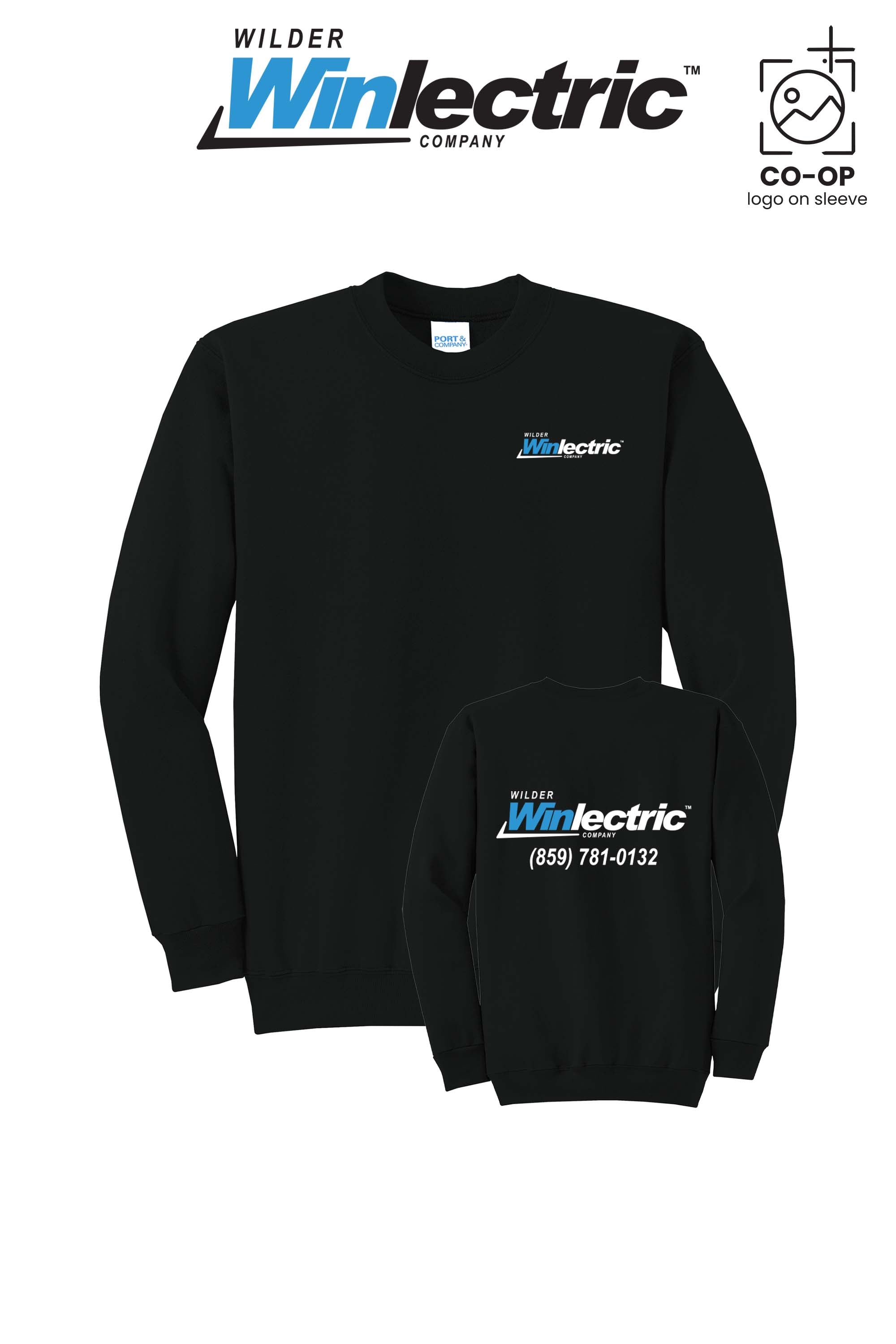 Port & Co™ Core Fleece Crewneck Sweatshirt - Wilder Winlectric