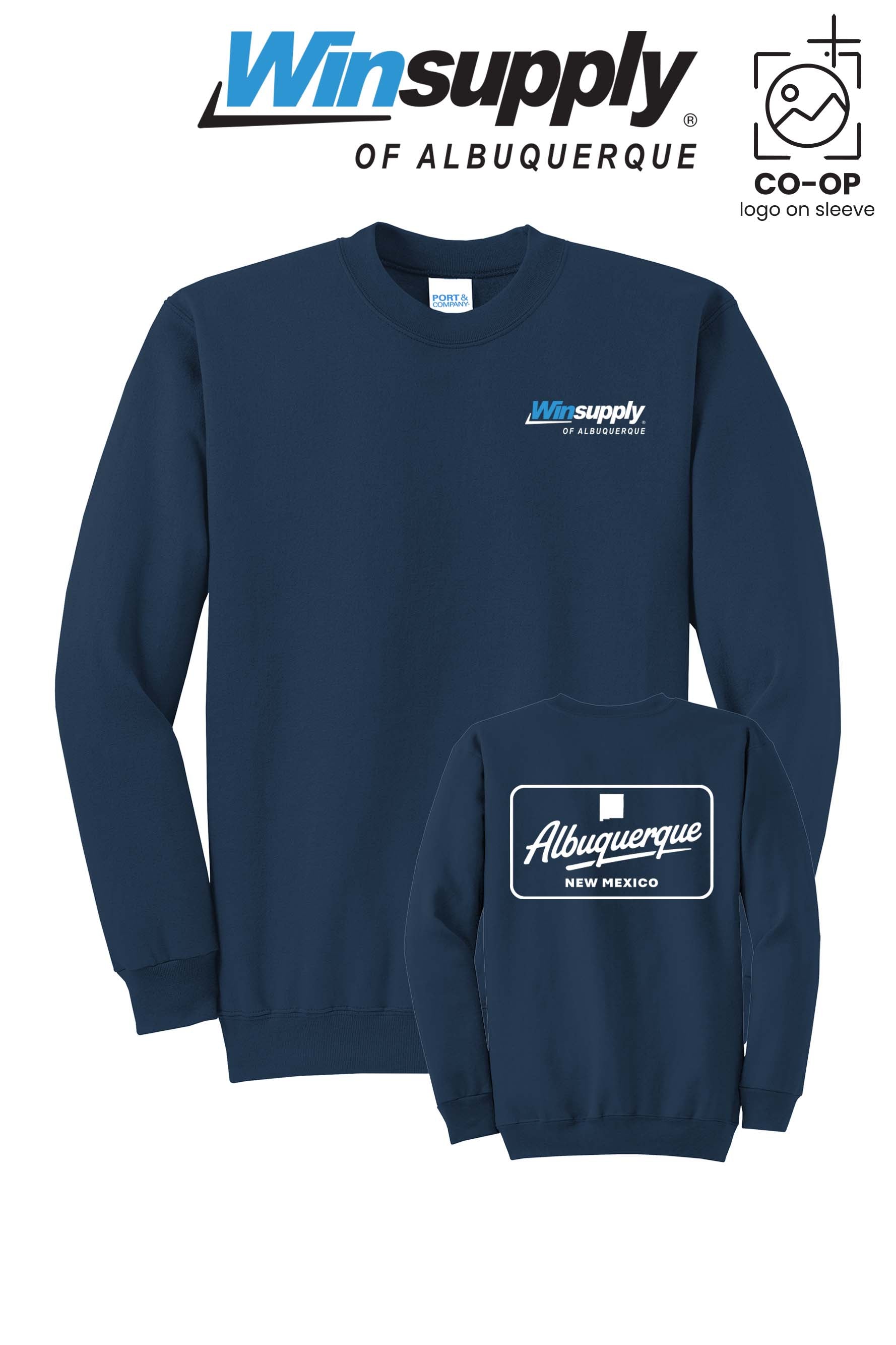 Port & Co™ Core Fleece Crewneck Sweatshirt - Winsupply of Albuquerque