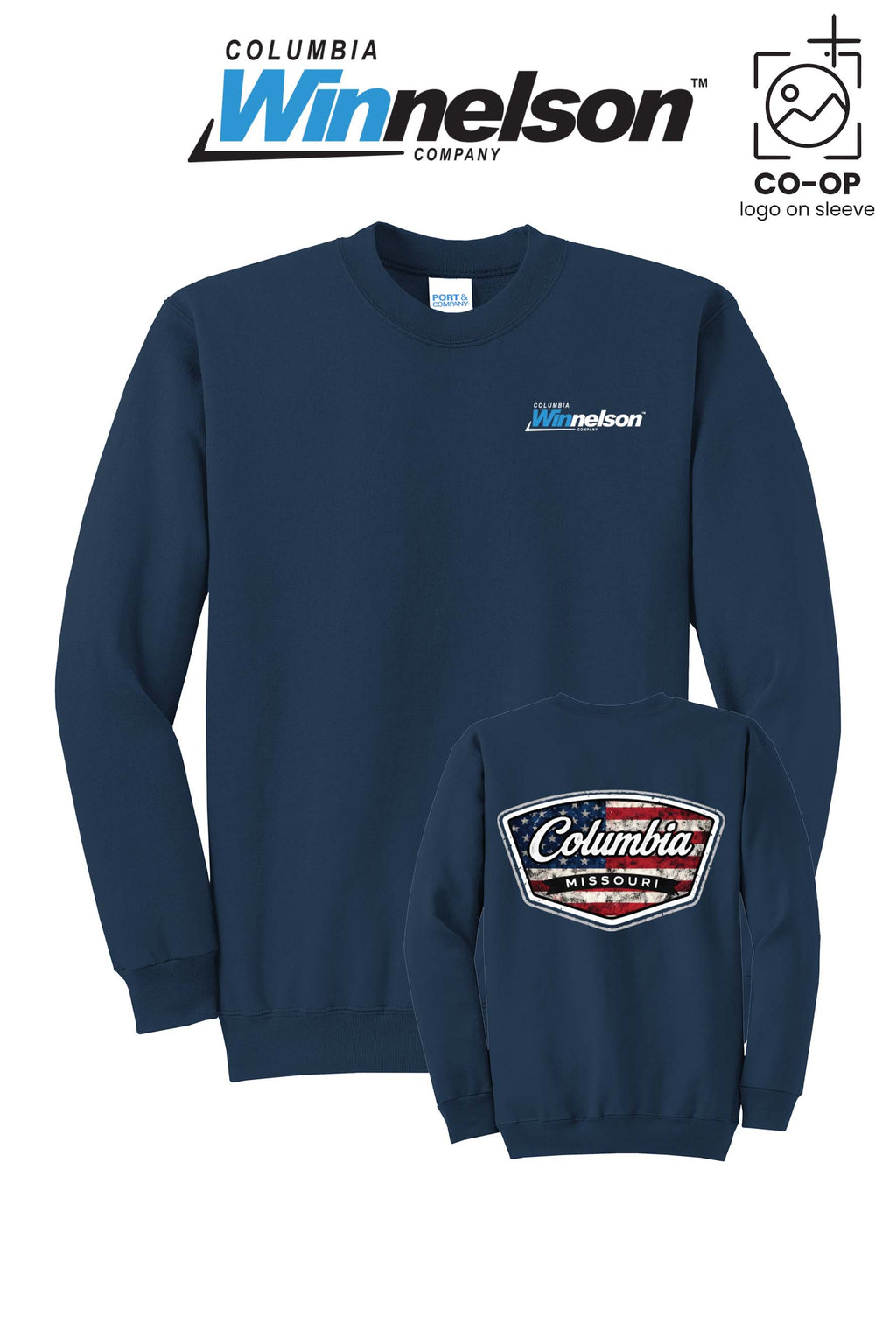 Port & Co™ Core Fleece Crewneck Sweatshirt - Columbia MO Winnelson