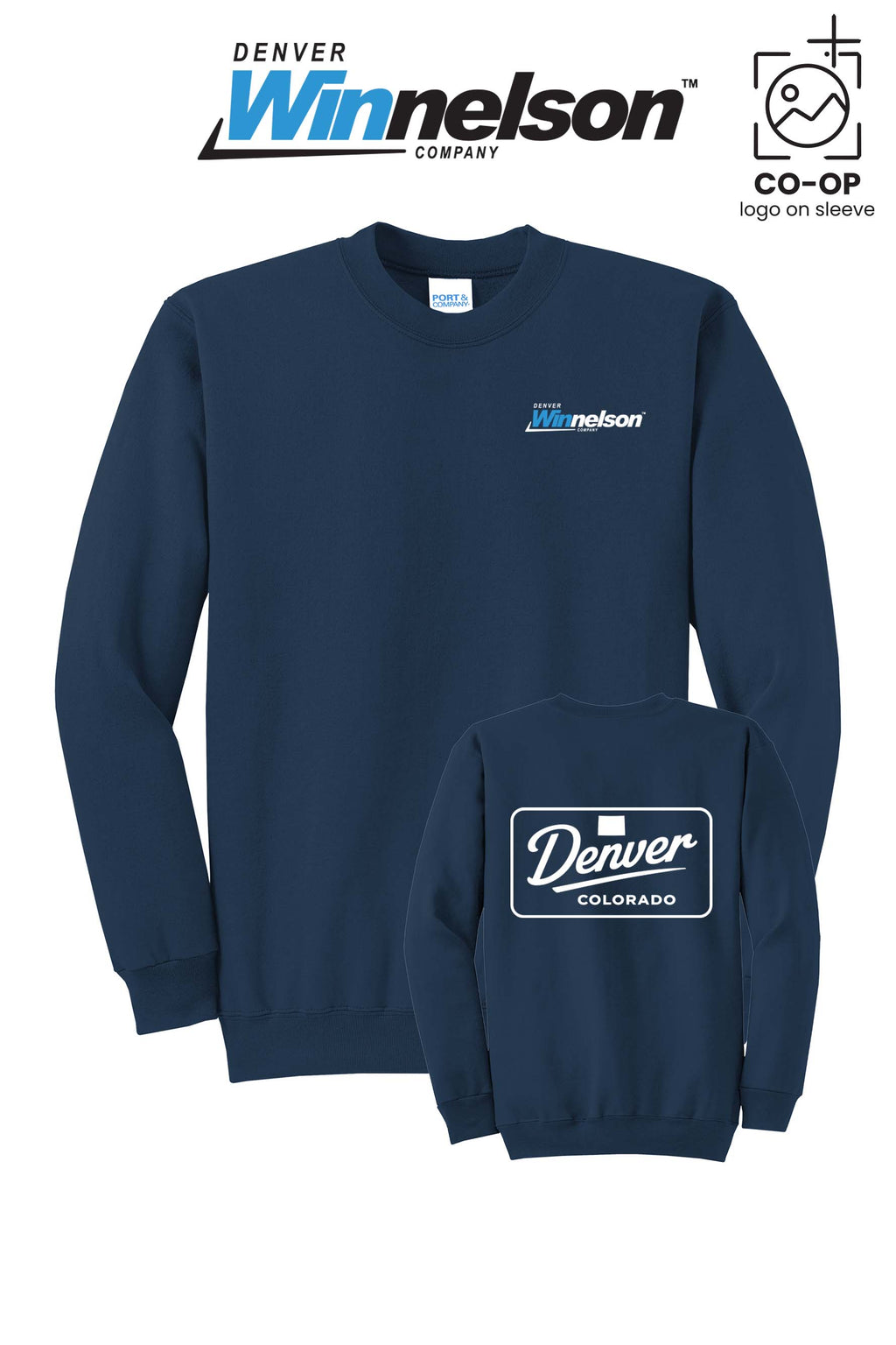 Port & Co™ Core Fleece Crewneck Sweatshirt - Denver Winnelson
