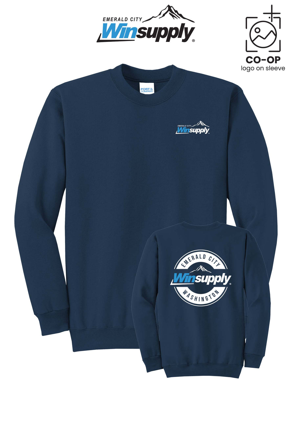 Port & Co™ Core Fleece Crewneck Sweatshirt - Winsupply Emerald City
