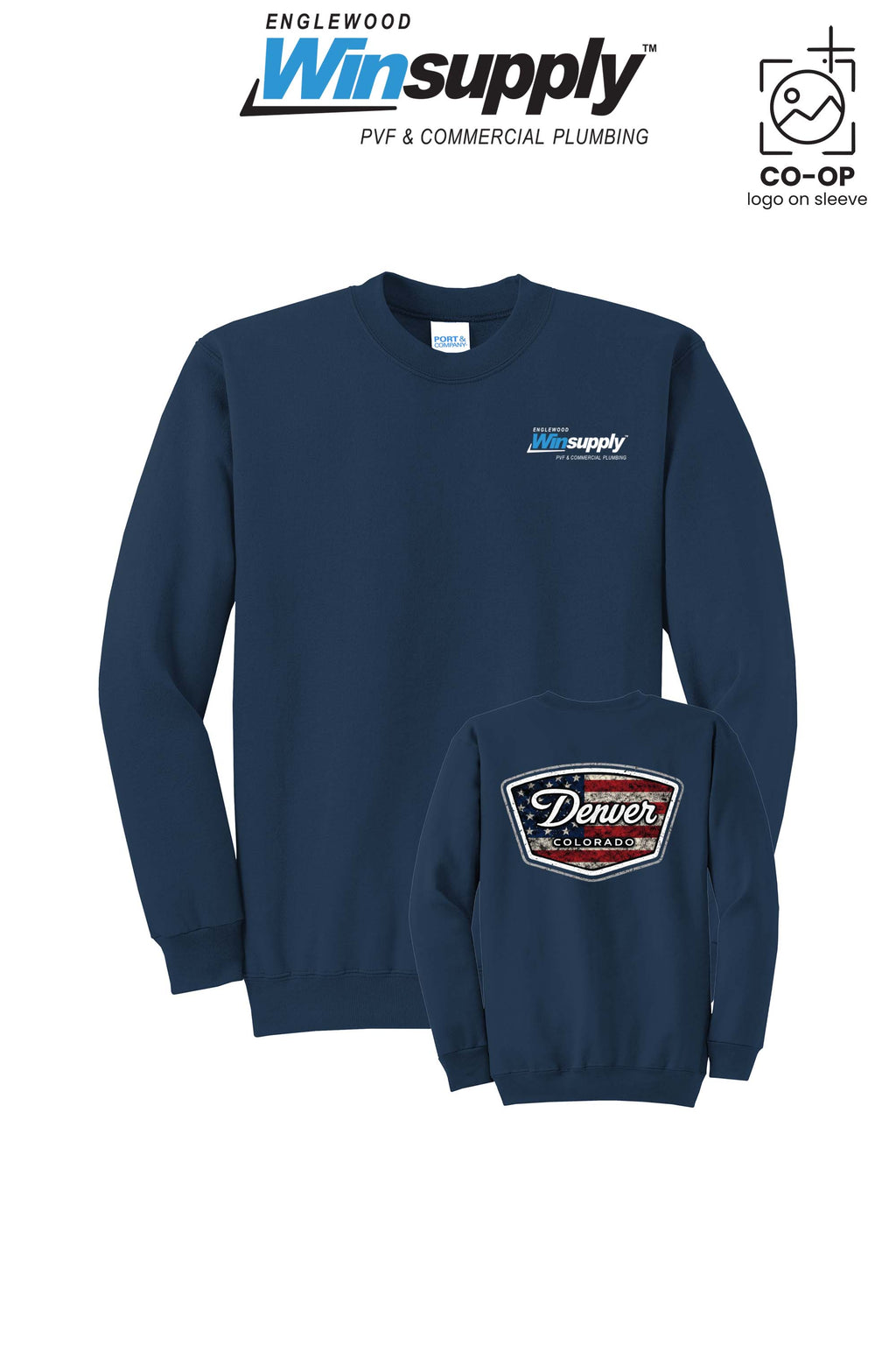 Port & Co™ Core Fleece Crewneck Sweatshirt - Englewood Winsupply