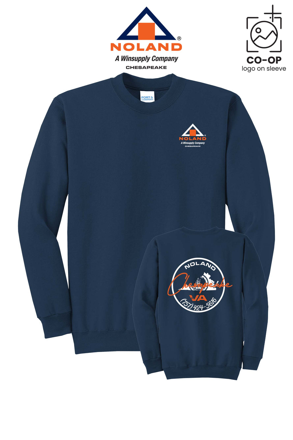Port & Co™ Core Fleece Crewneck Sweatshirt - Noland Company Chesapeake