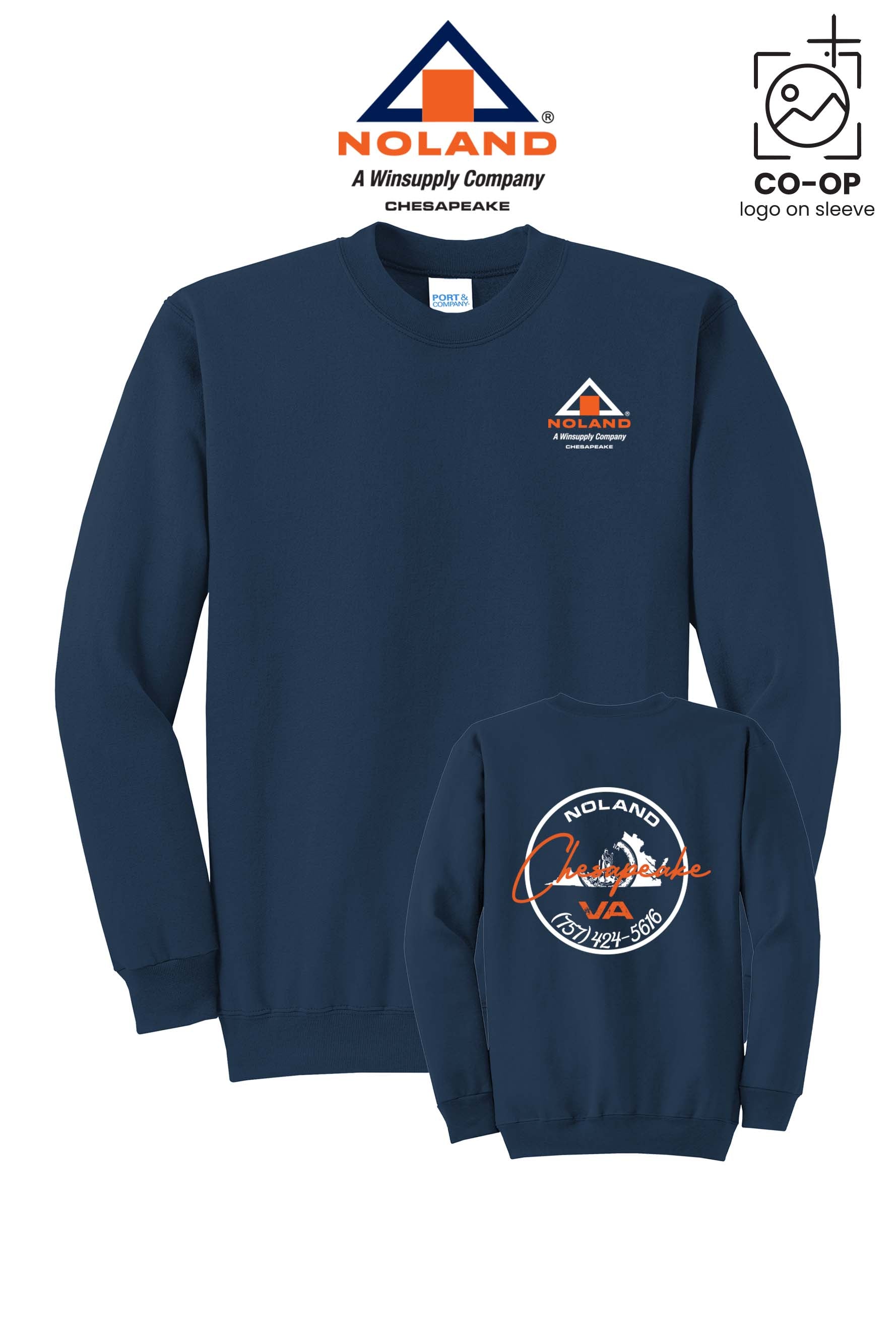 Port & Co™ Core Fleece Crewneck Sweatshirt - Noland Company Chesapeake