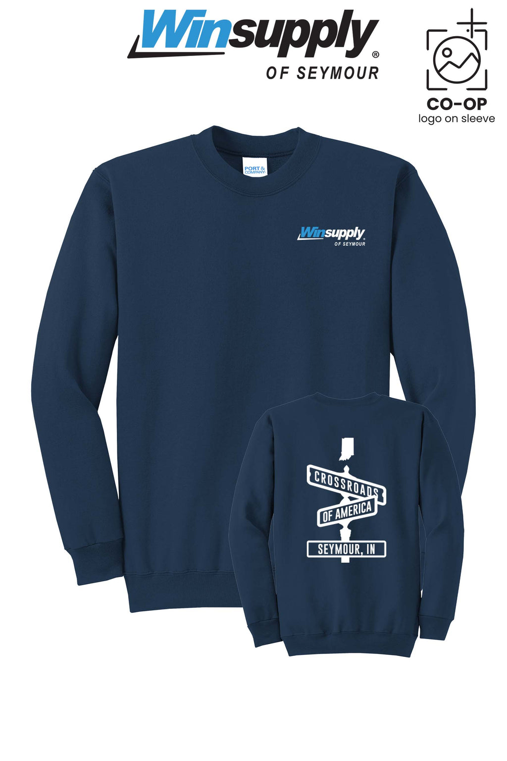 Port & Co™ Core Fleece Crewneck Sweatshirt - Winsupply of Seymour IN