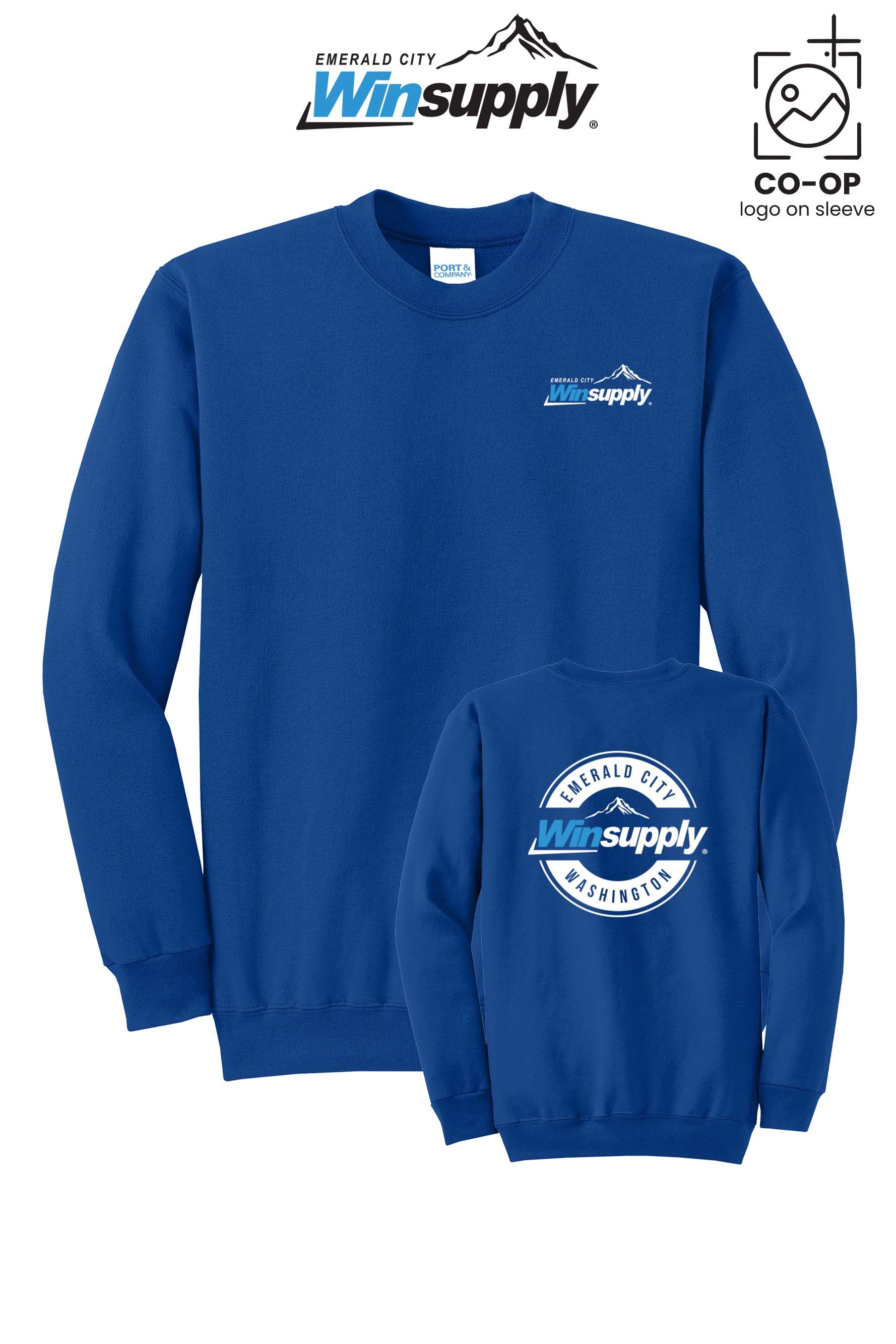 Port & Co™ Core Fleece Crewneck Sweatshirt - Winsupply Emerald City
